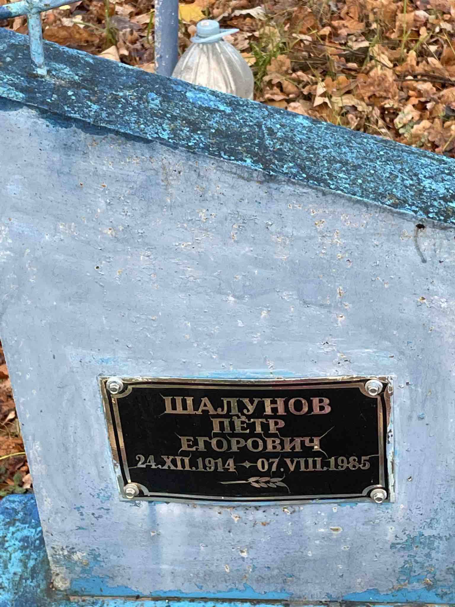 Шалунов Пëтр Егорович