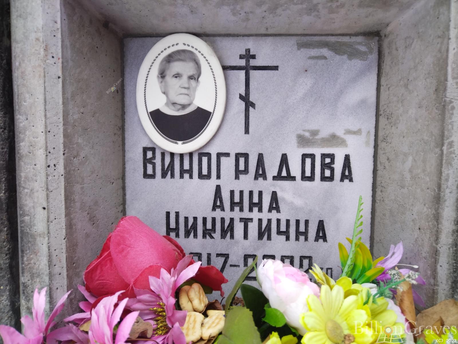 Виноградова Анна Никитична