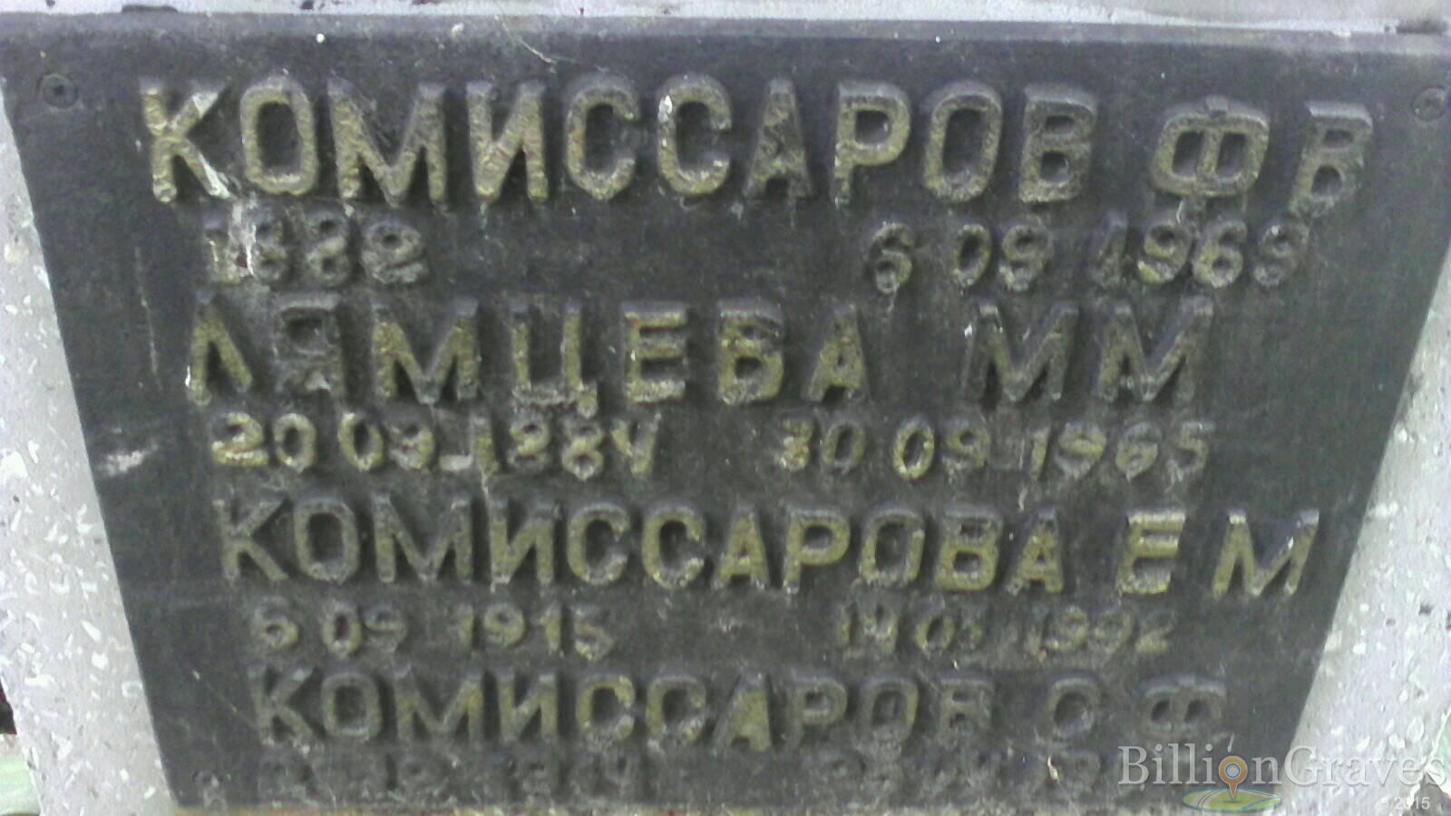 Комиссарова Е. М.
