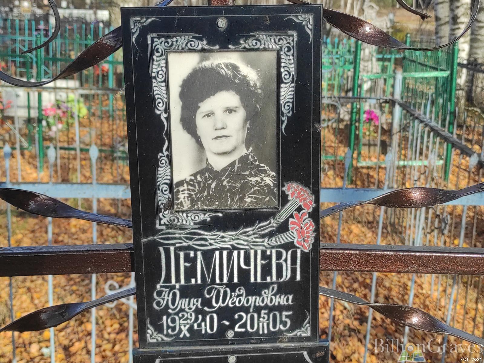 Демичева Юлия Федоровна