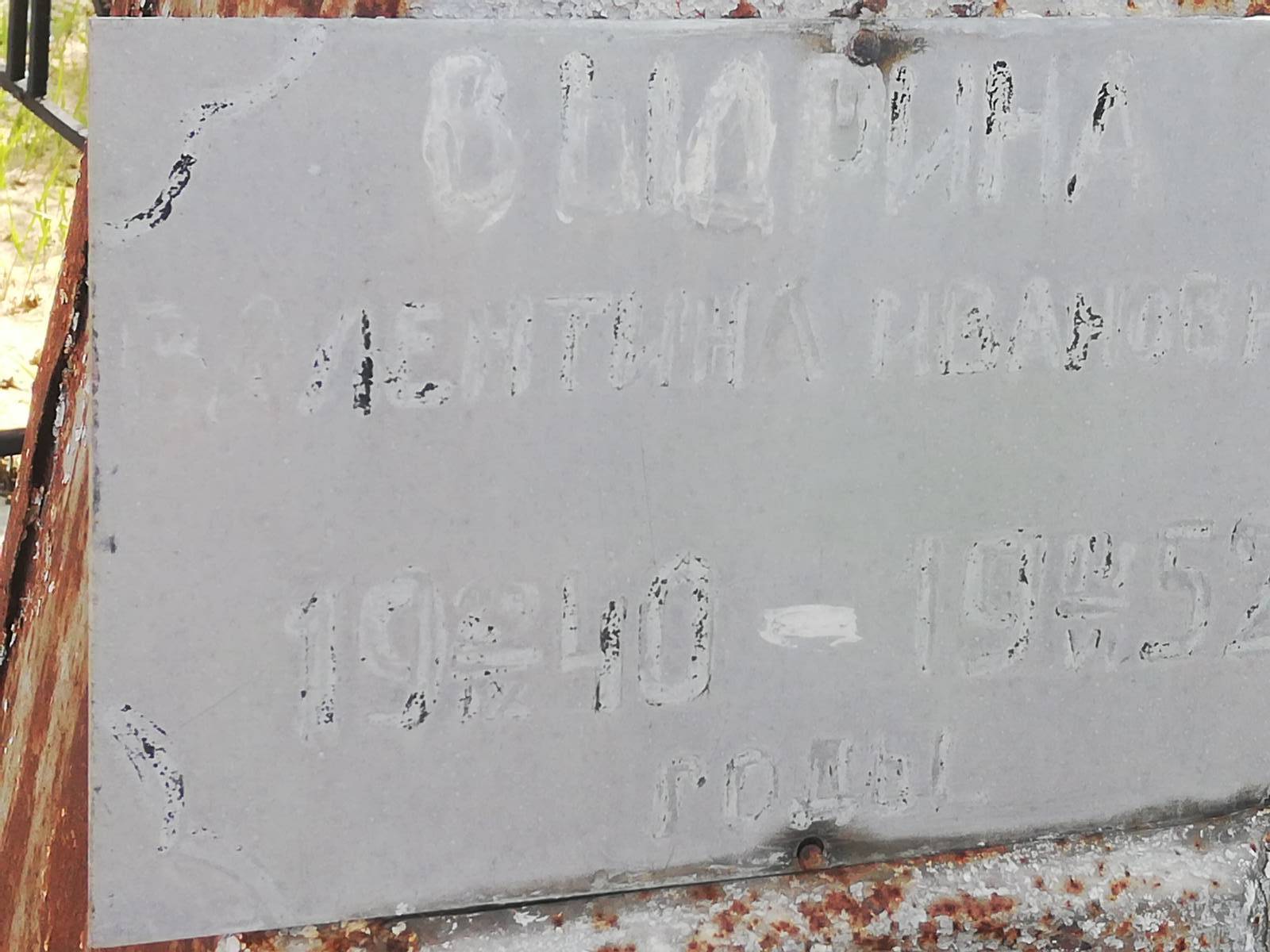 Выдрина Валентина Ивановна
