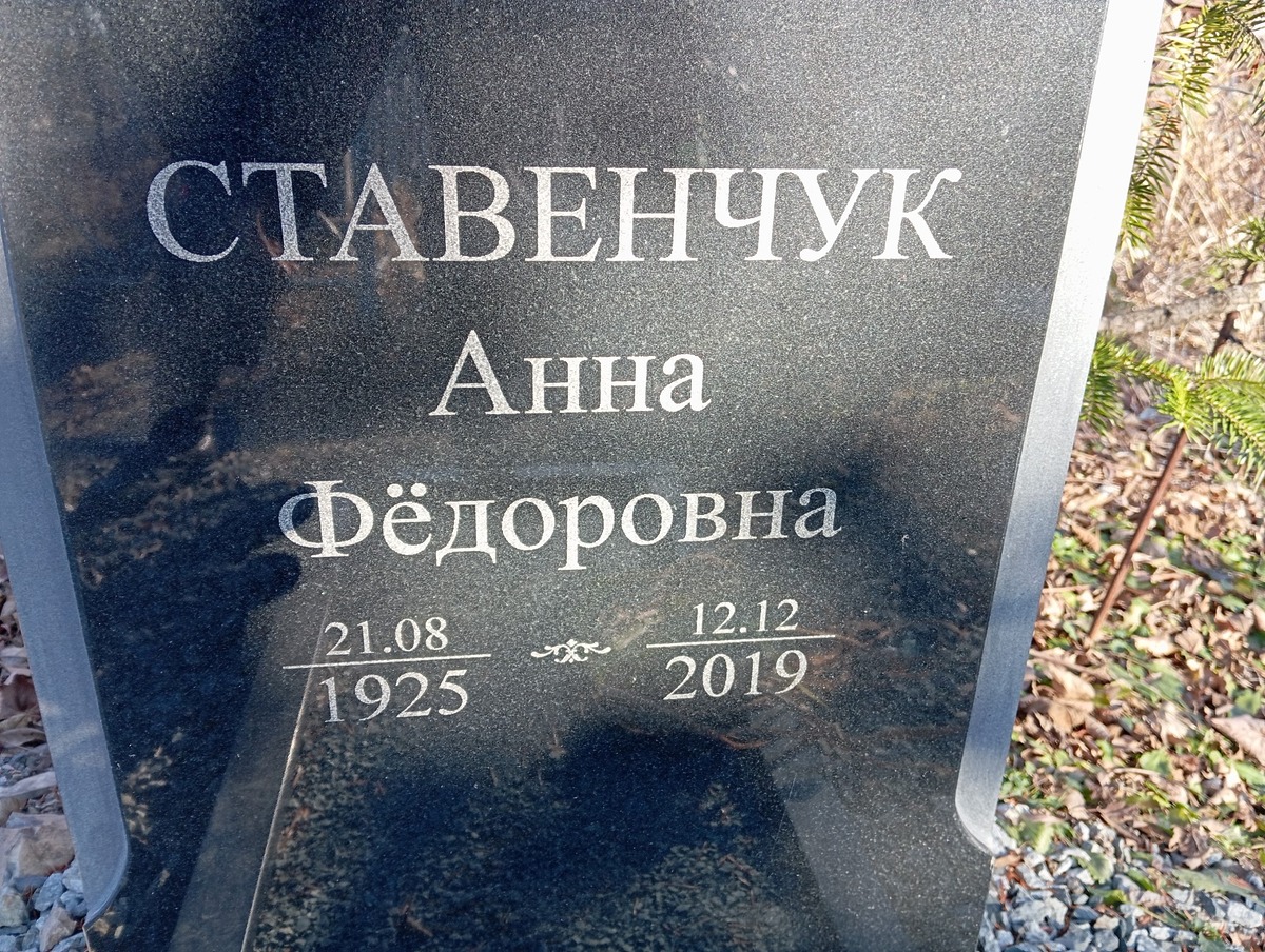 Ставенчук Анна Федоровна