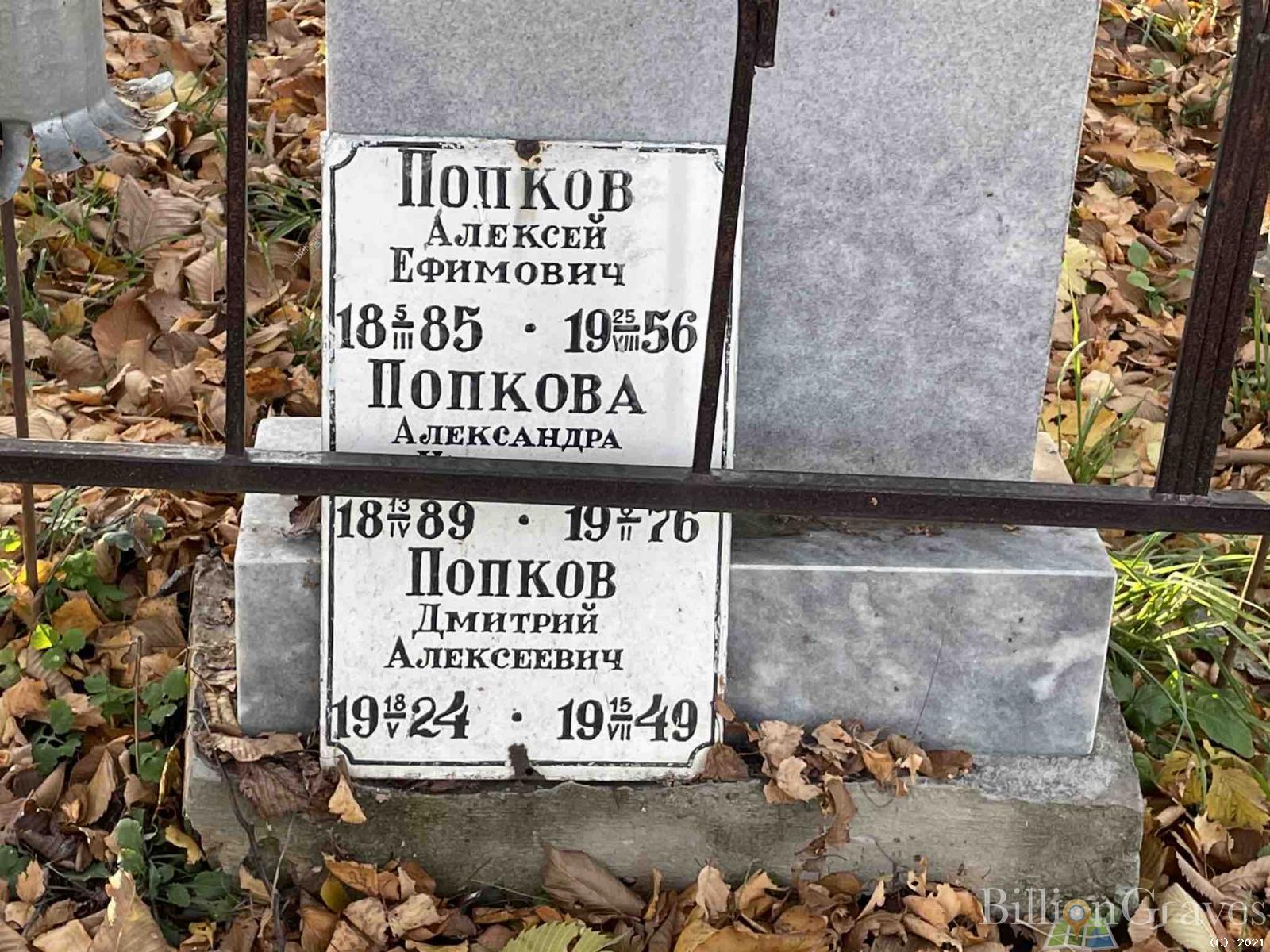 Попкова Александра Ивановна