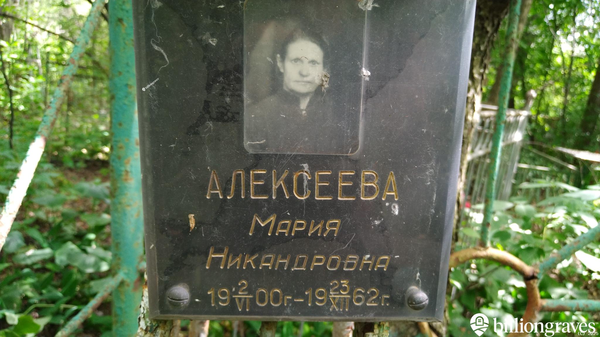 Алексеева Мария Никандровна