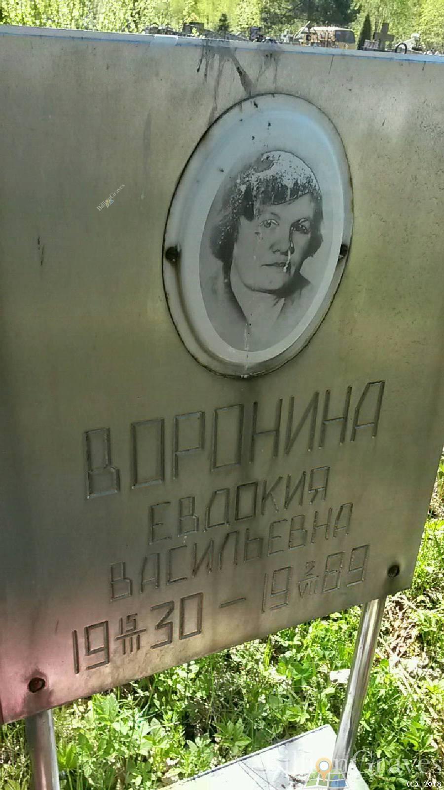 Воронина Евдокия Васильевна
