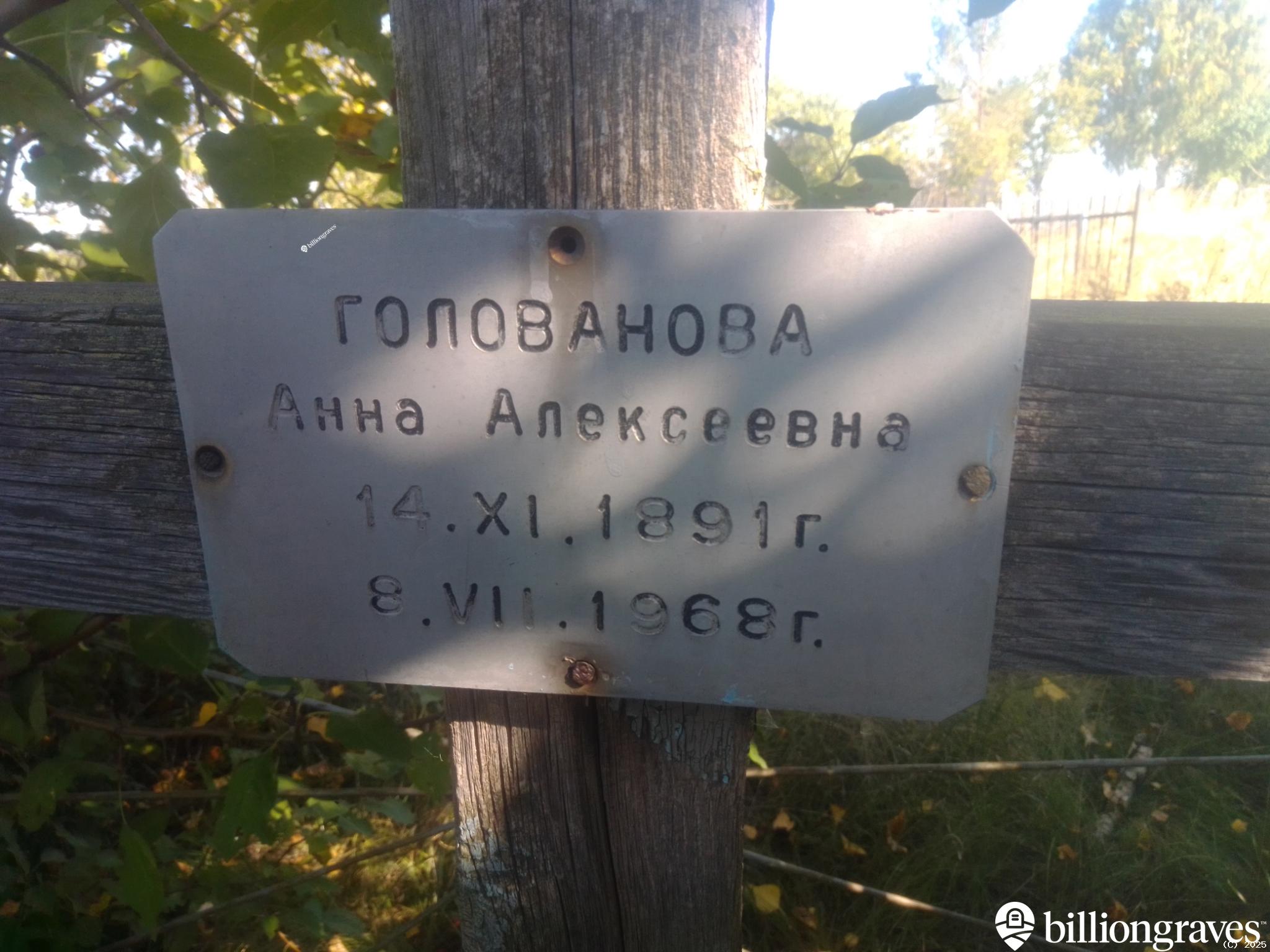 Голованова Анна Алексеевна