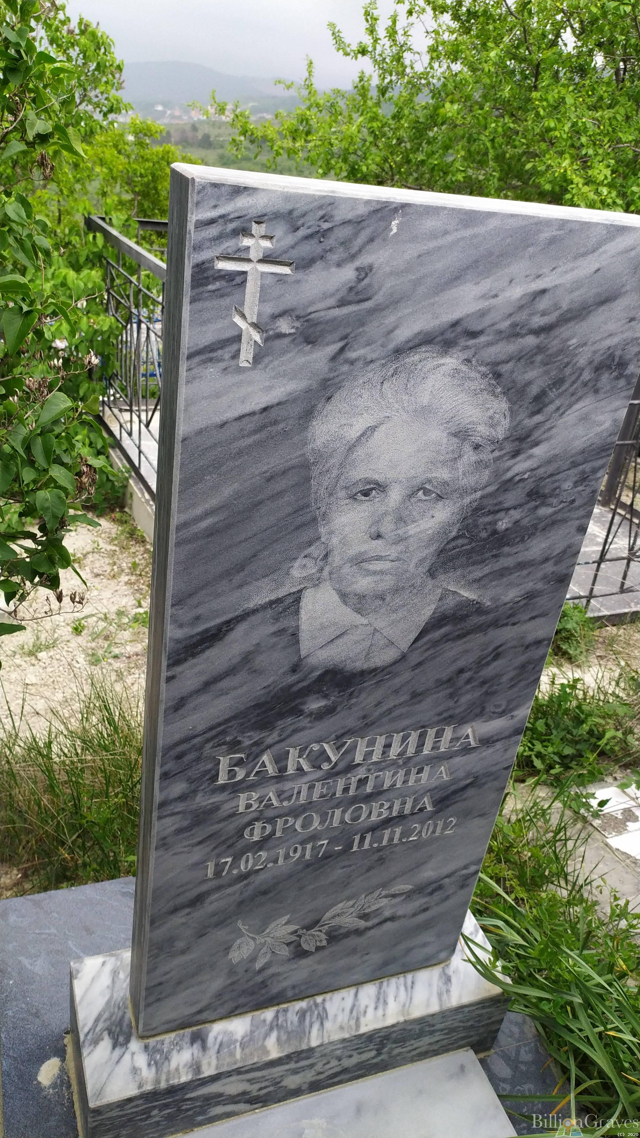 Бакунина Валентина Фроловна