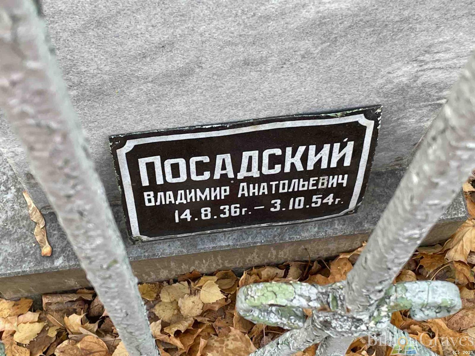 Посадский Владимир Анатольевич