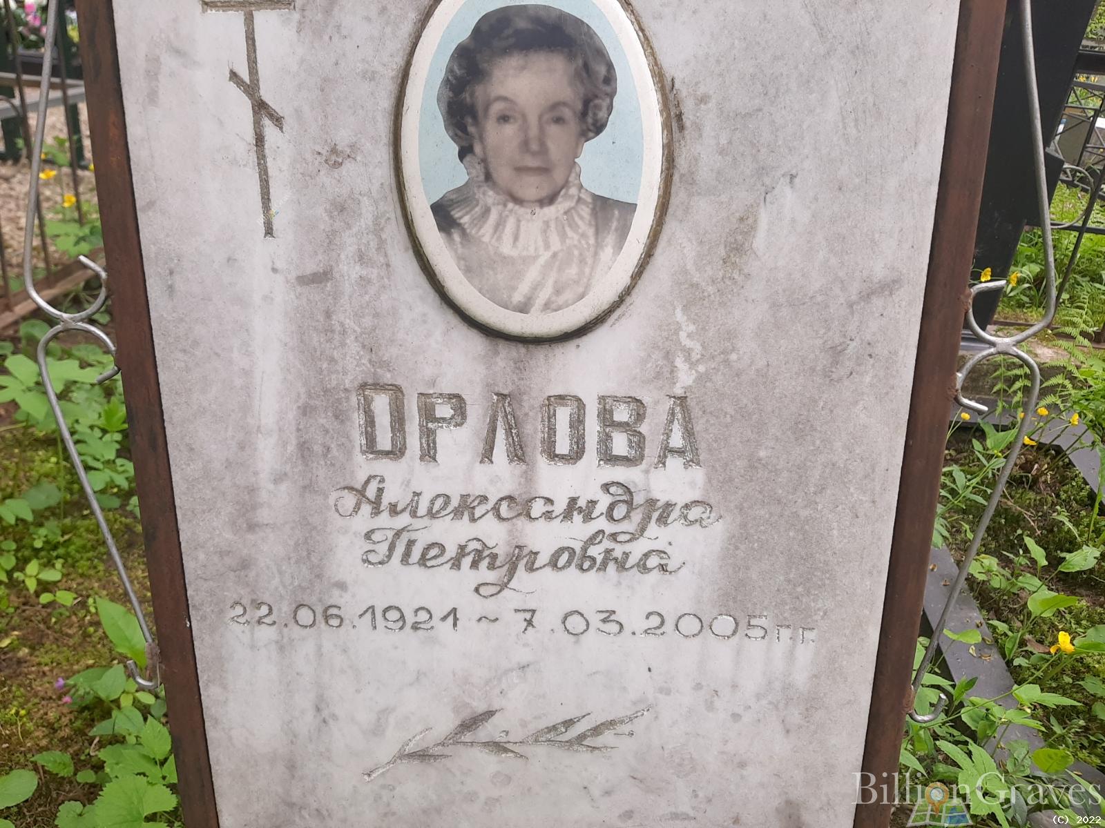 Орлова Александра Петровна
