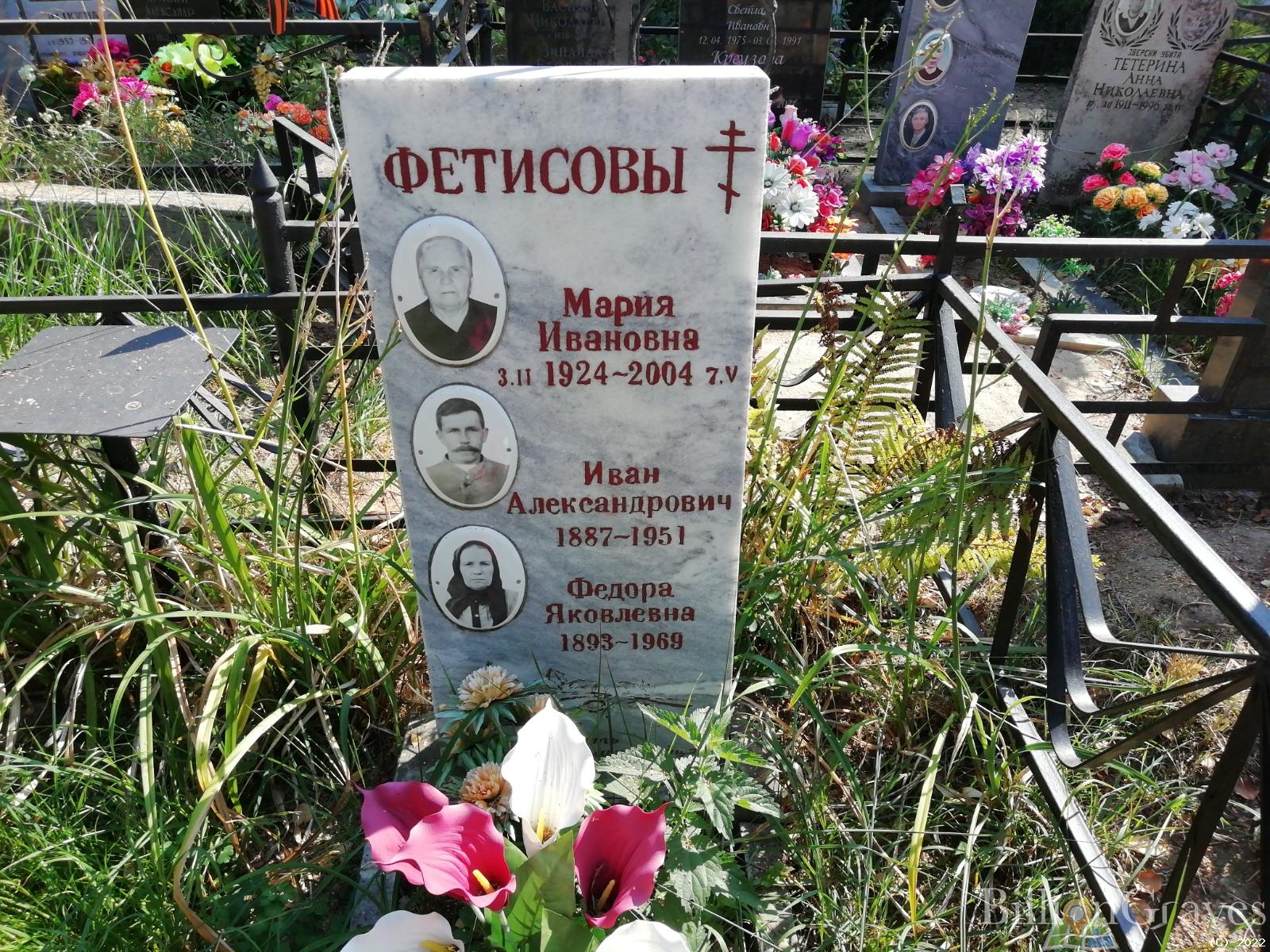 Фетисова Мария Ивановна