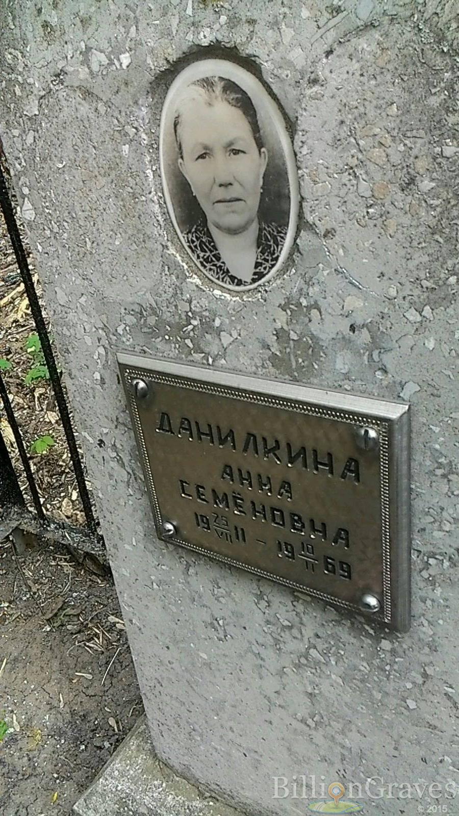 Данилкина Анна Семёновна