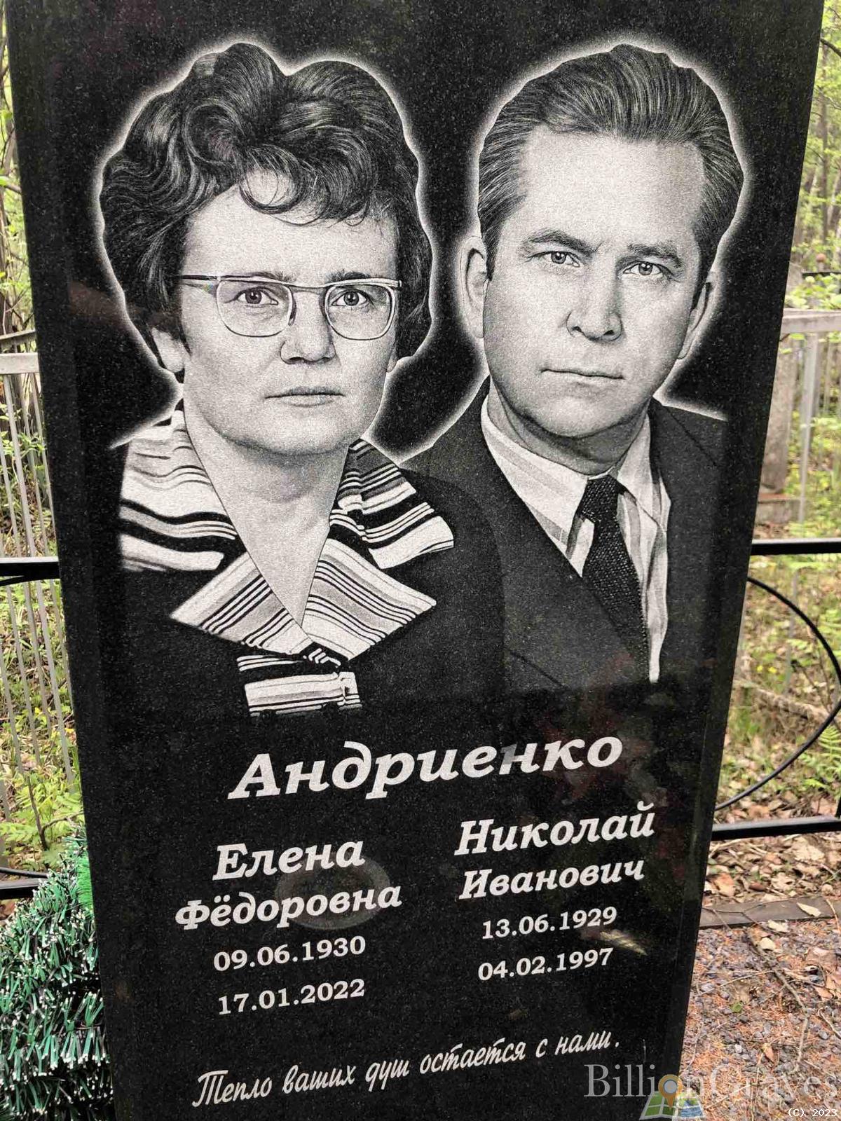 Андриенко Елена Федоровна