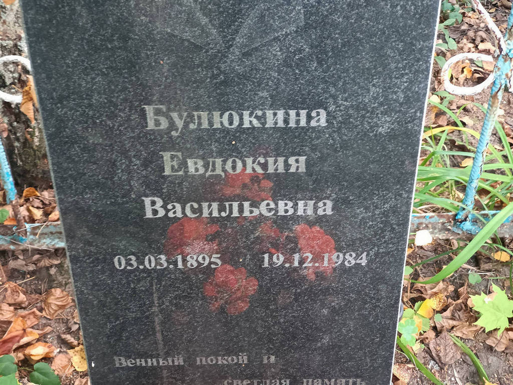 Булюкина Евдокия Васильевна