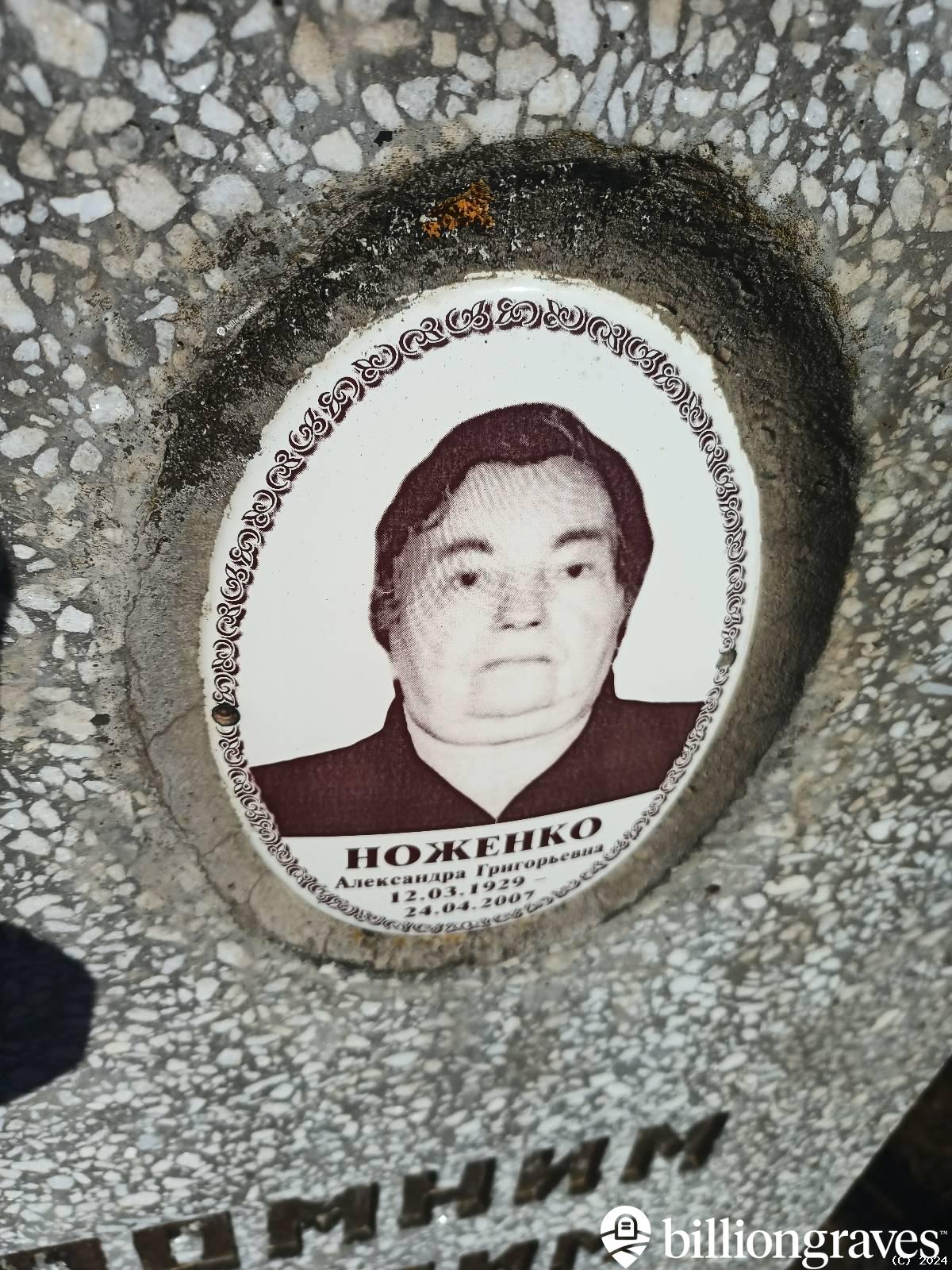 Ноженко Александра Григорьевна