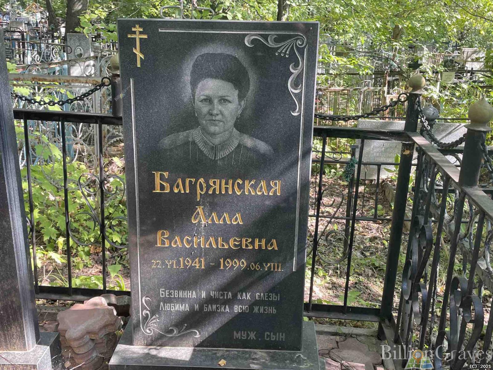 Багрянская Алла Васильевна