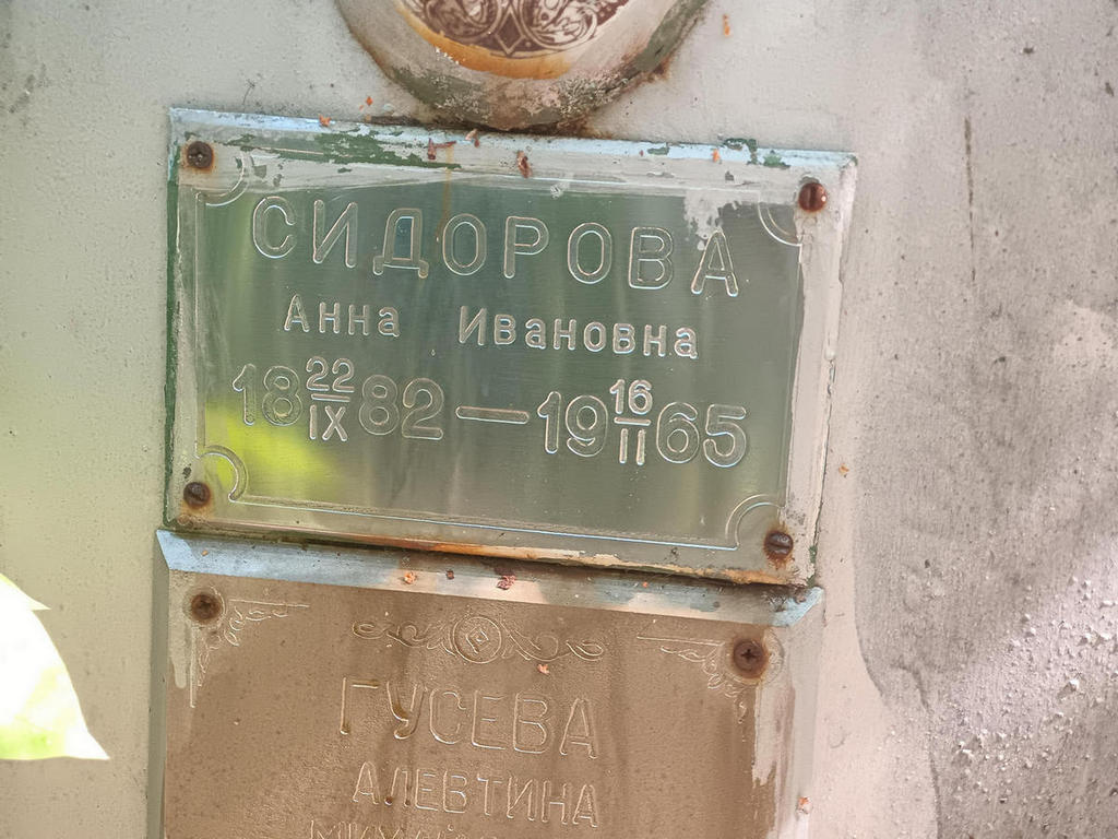 Сидорова Анна Ивановна