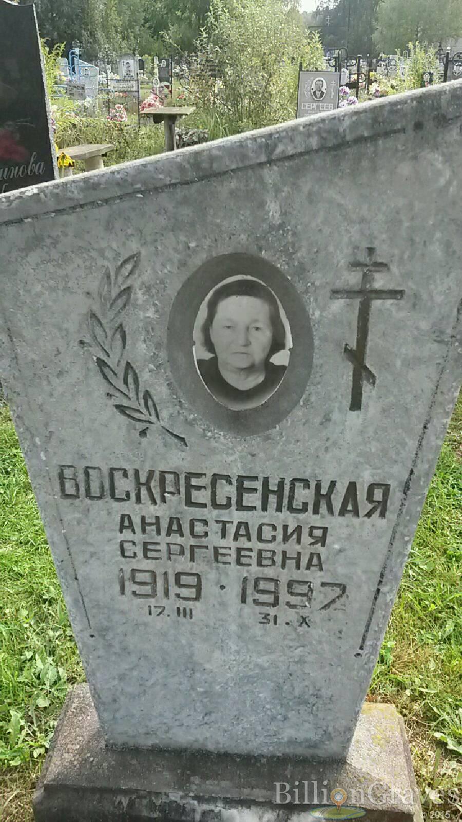 Воскресенская Анастасия Сергеевна