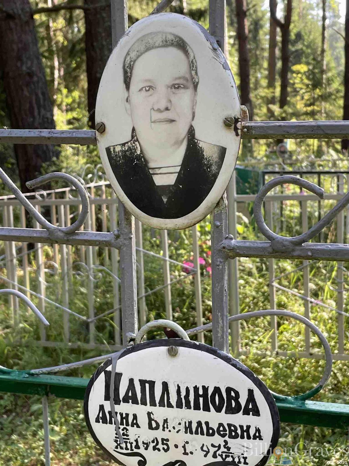 Цаплинова Анна Васильевна