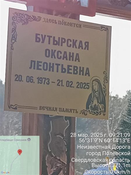Бутырская Оксана Леонидовна