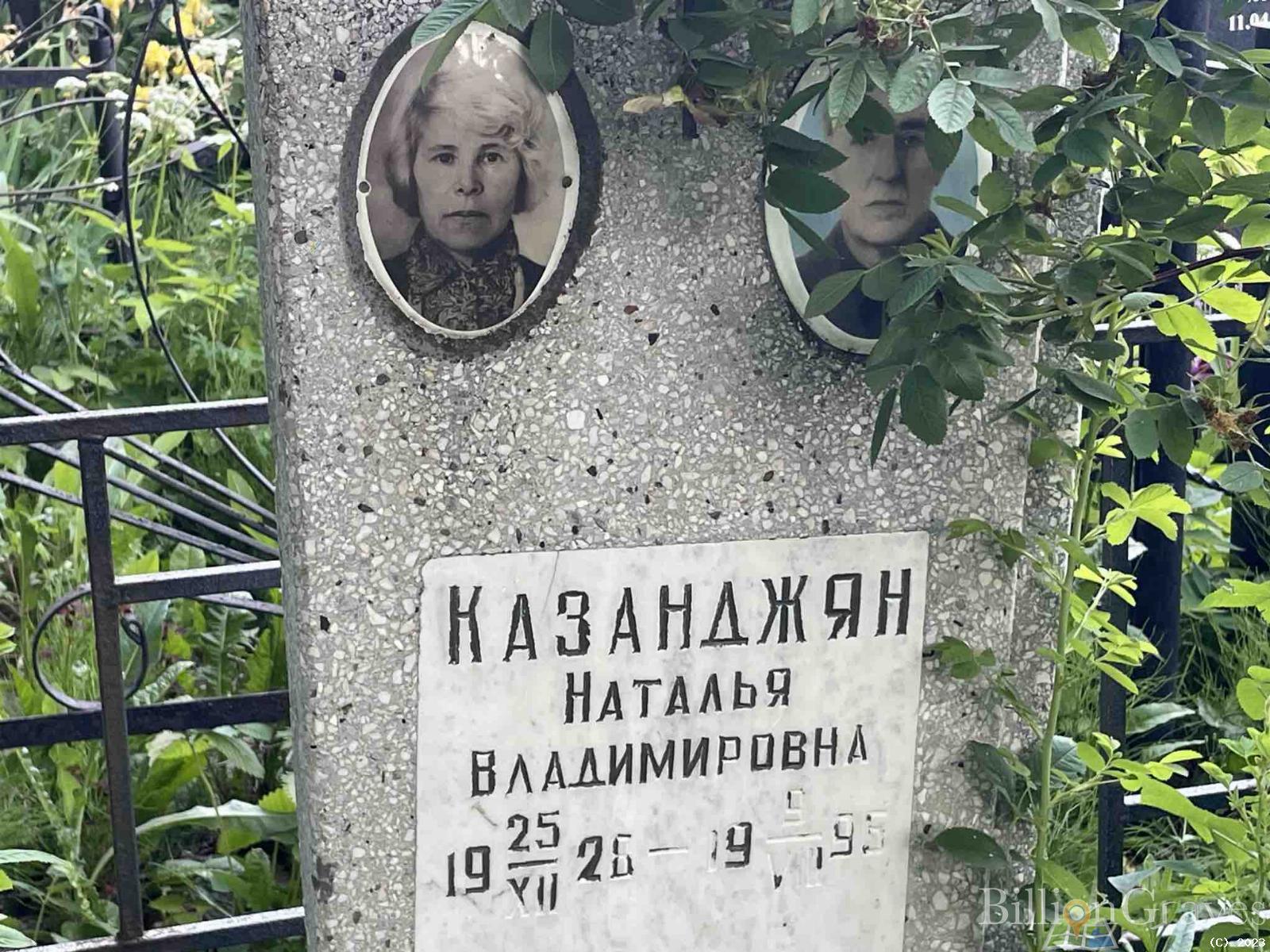 Казанджян Наталья Владимировна