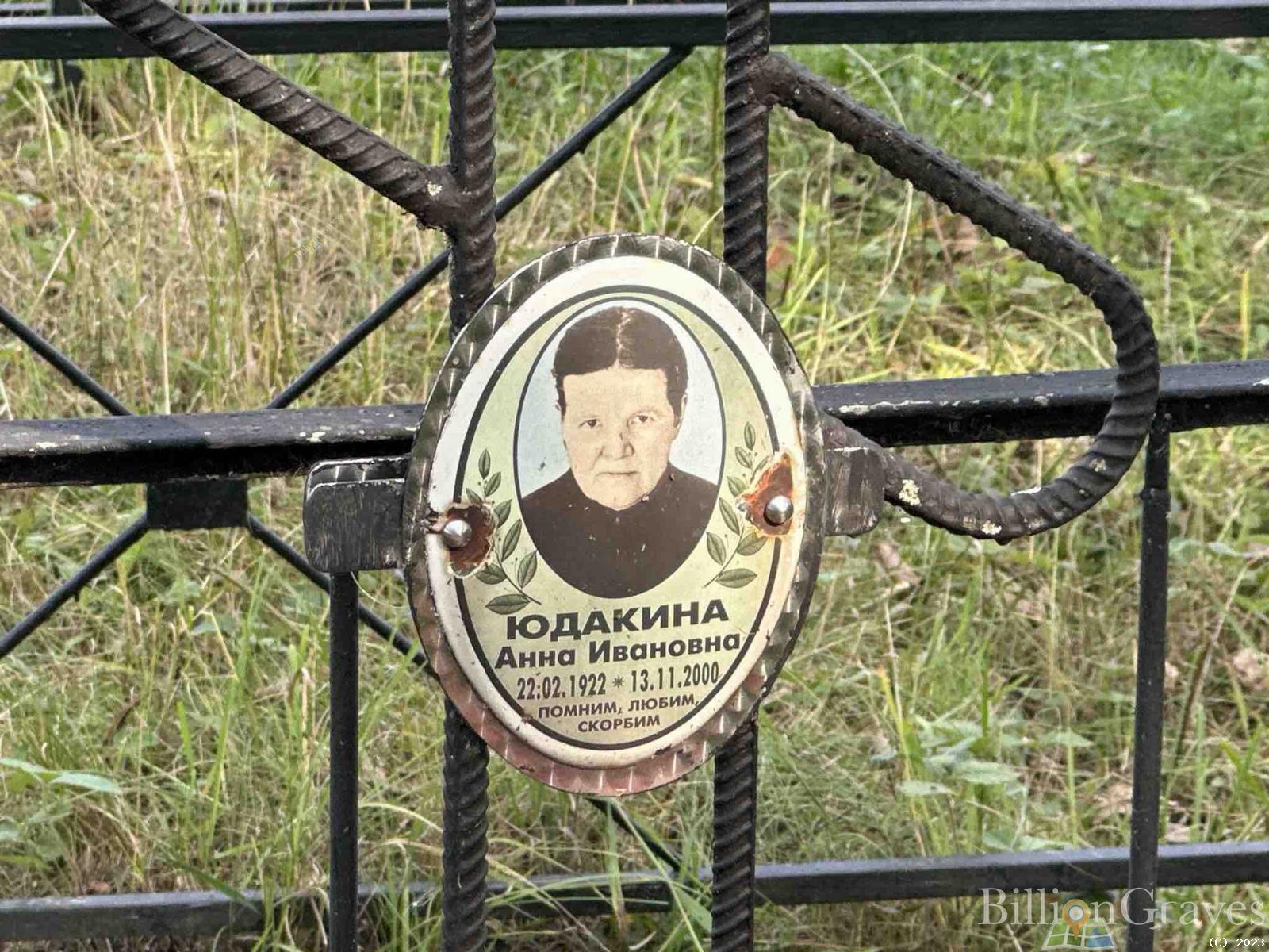 Юдакина Анна Ивановна