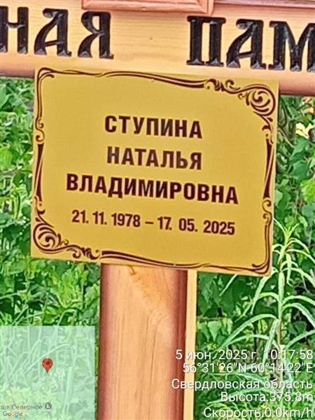 Ступина Наталья Владимировна