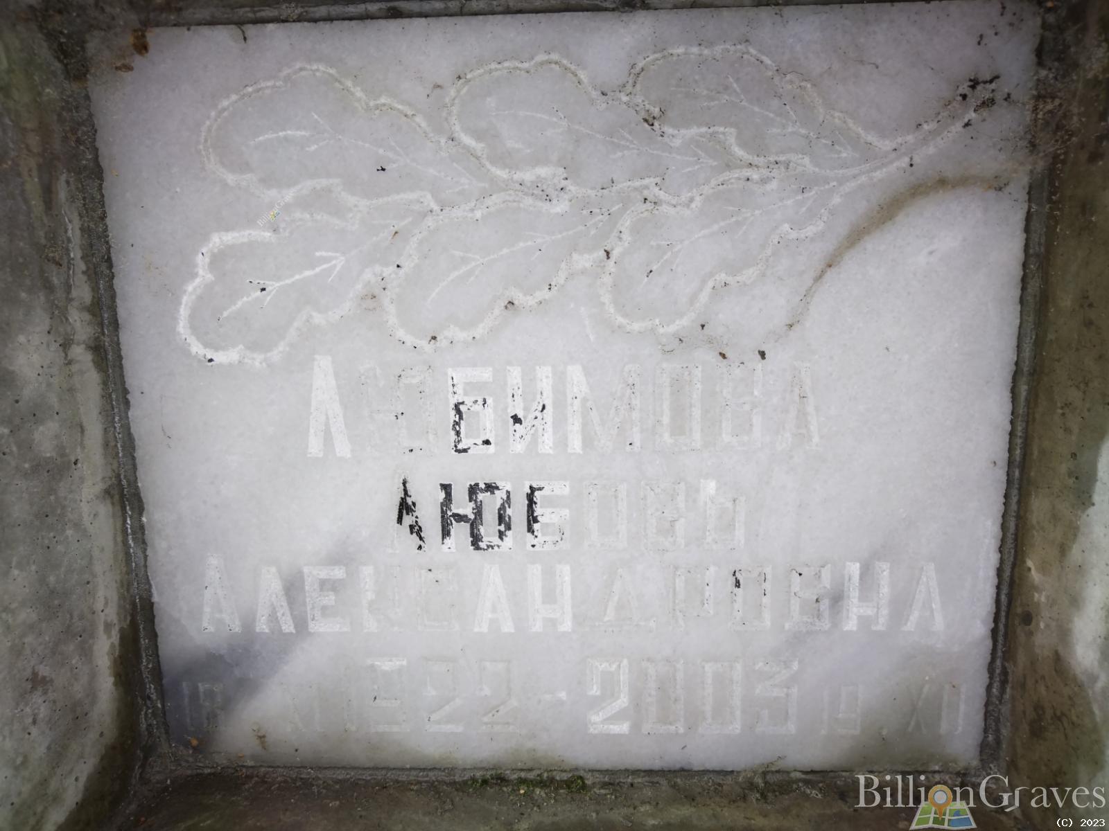 Любимова Любовь Александровна