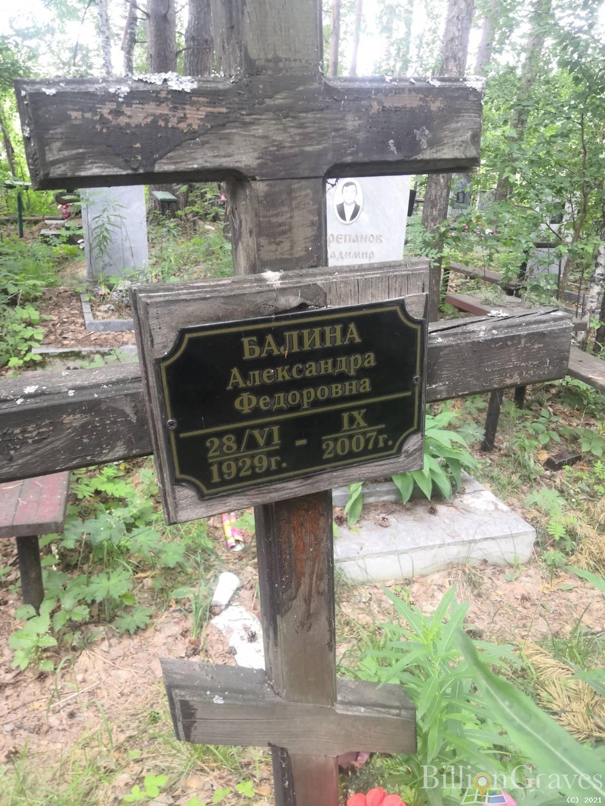 Балина Александра Федоровна