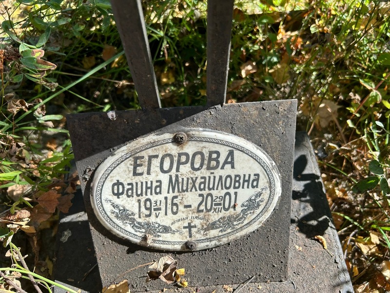 Фаина Егорова Михайловна