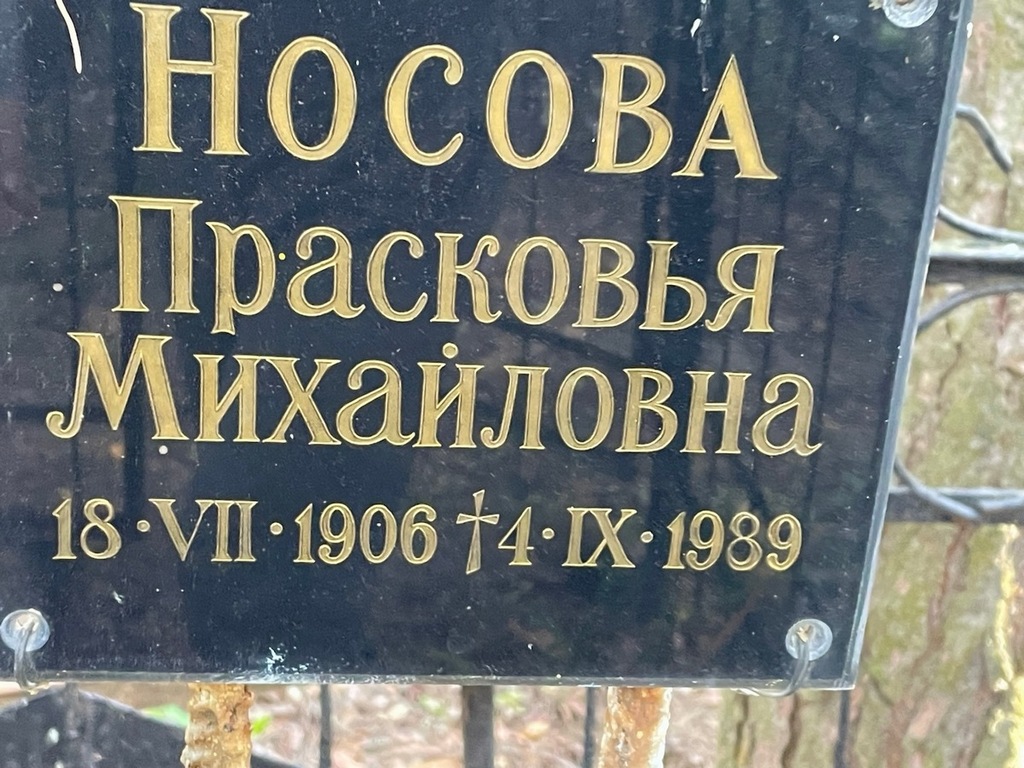 Носова Прасковья Михайловна