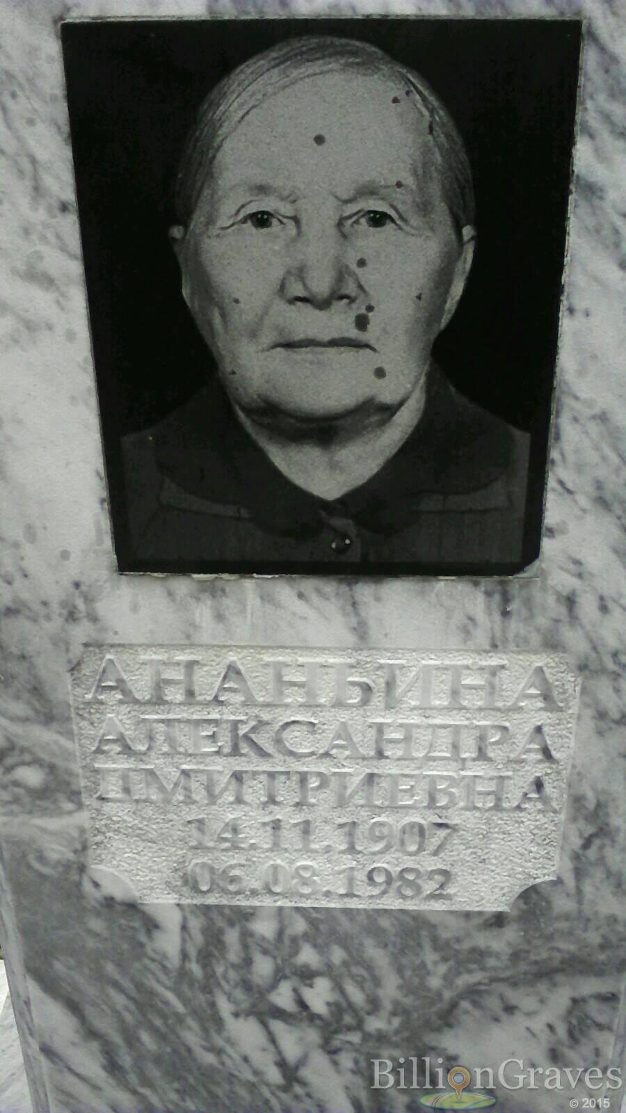 Ананьина Александра Дмитриевна
