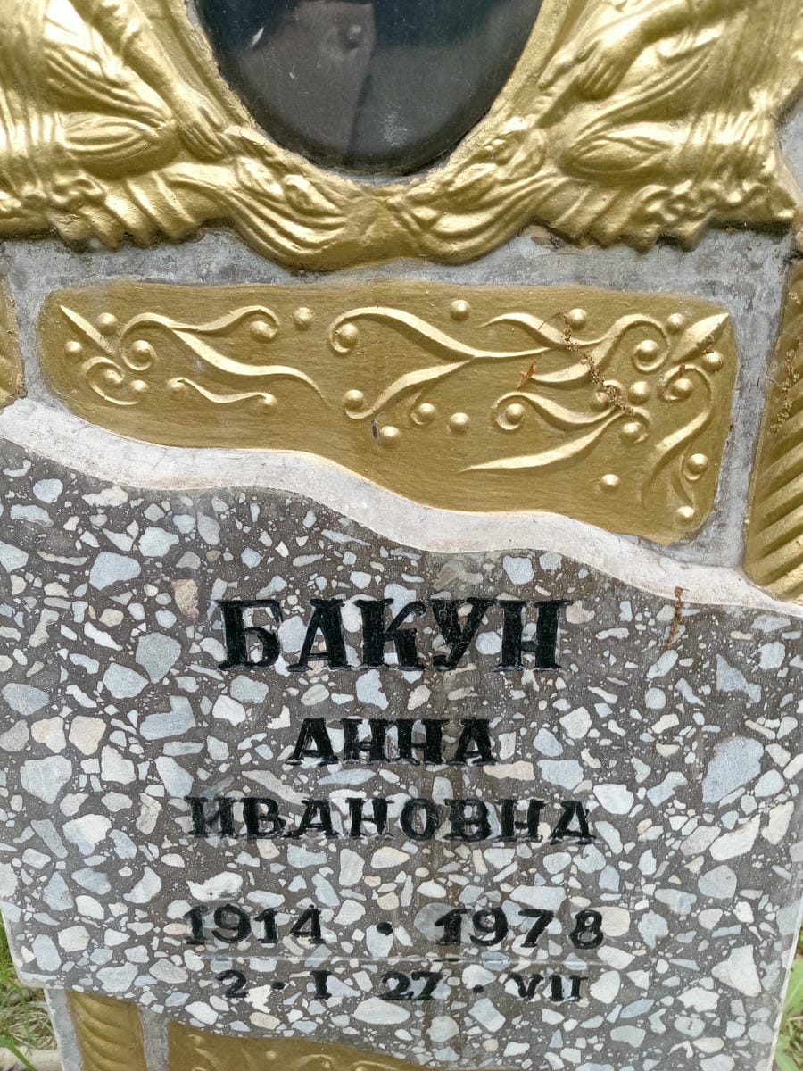Бакун Анна Ивановна
