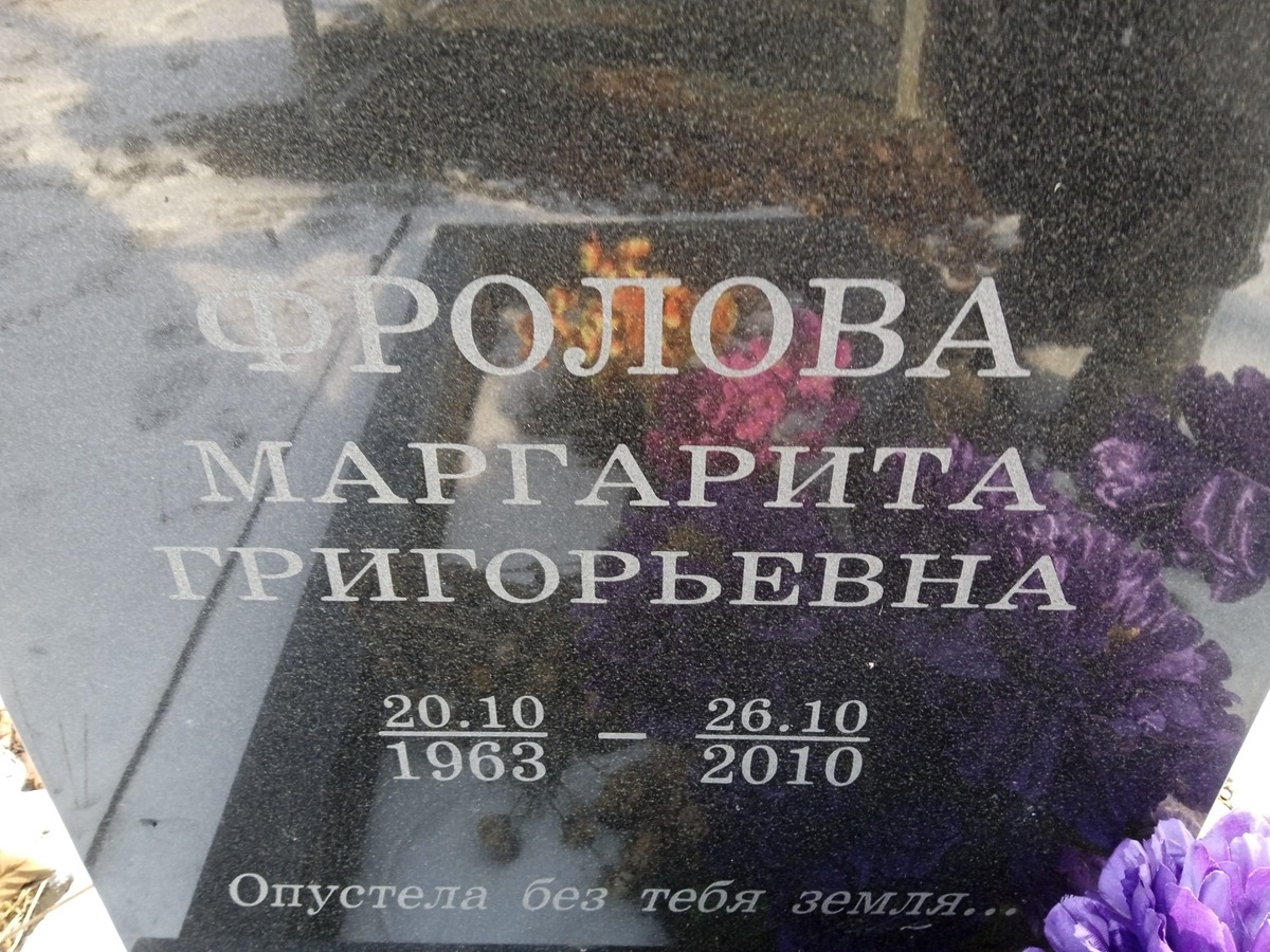 Фролова Маргарита Григорьевна