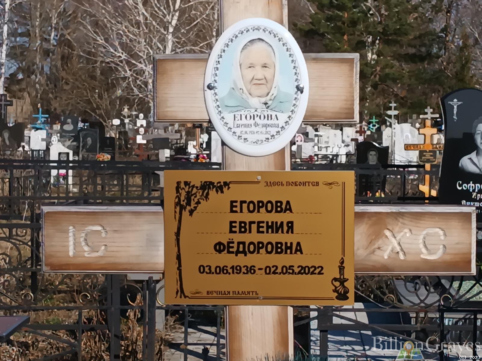 Егорова Евгения Федоровна
