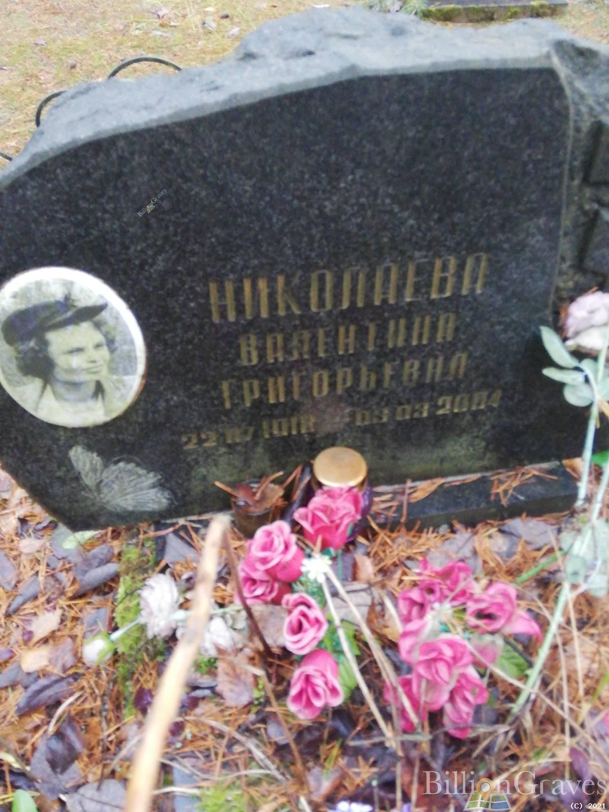 Николаева Валентина Григорьевна