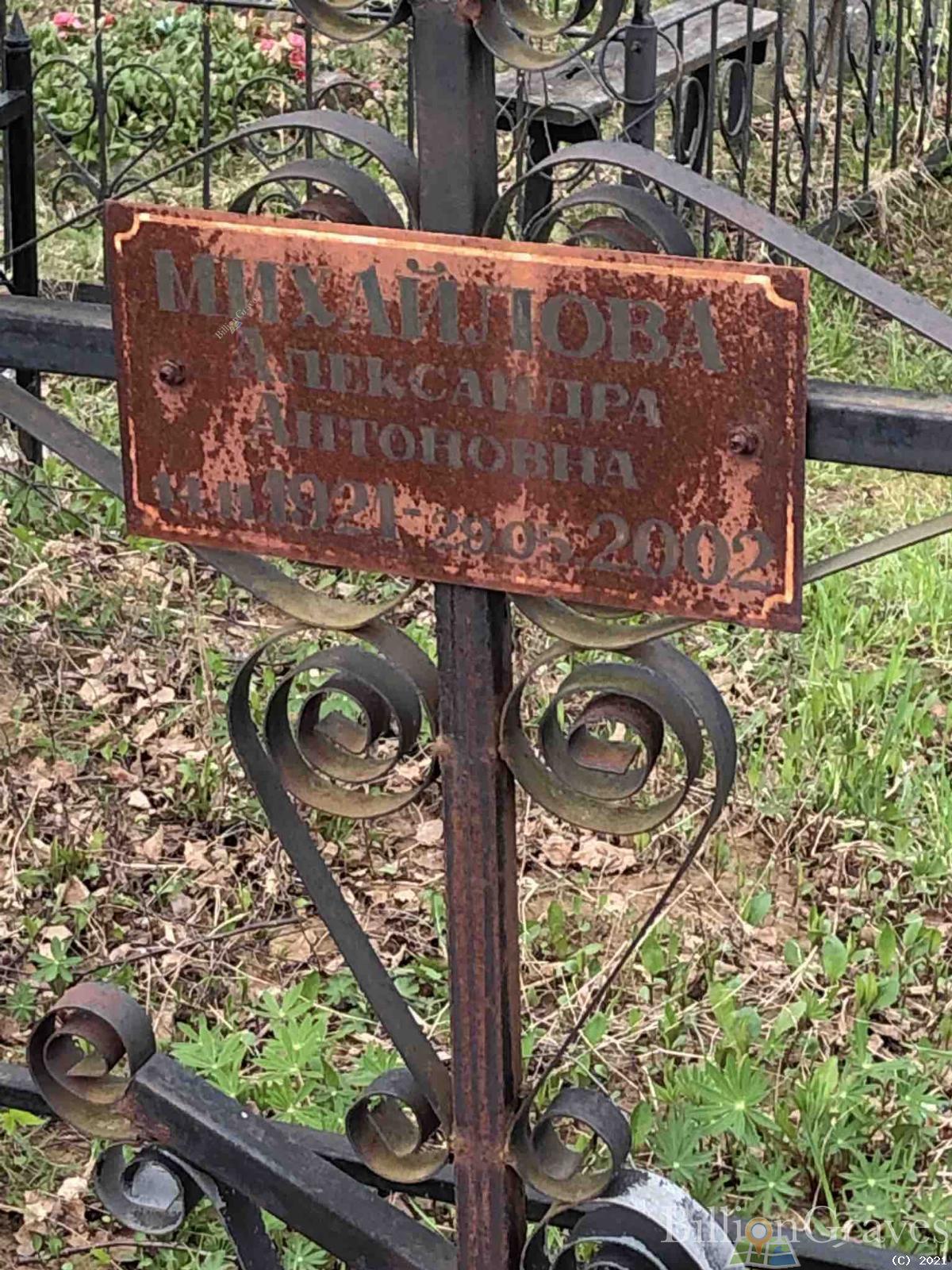 Михайлова Александра Антоновна
