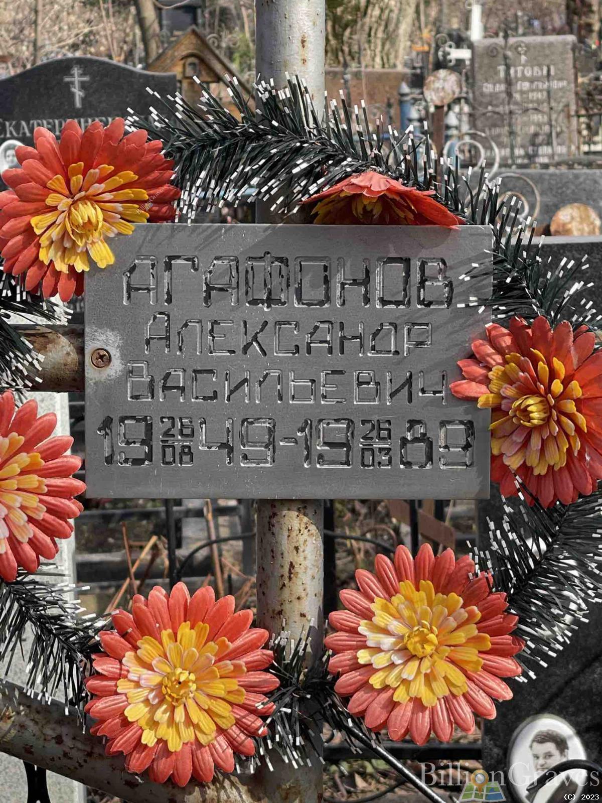 Агафонов Александр Васильевич