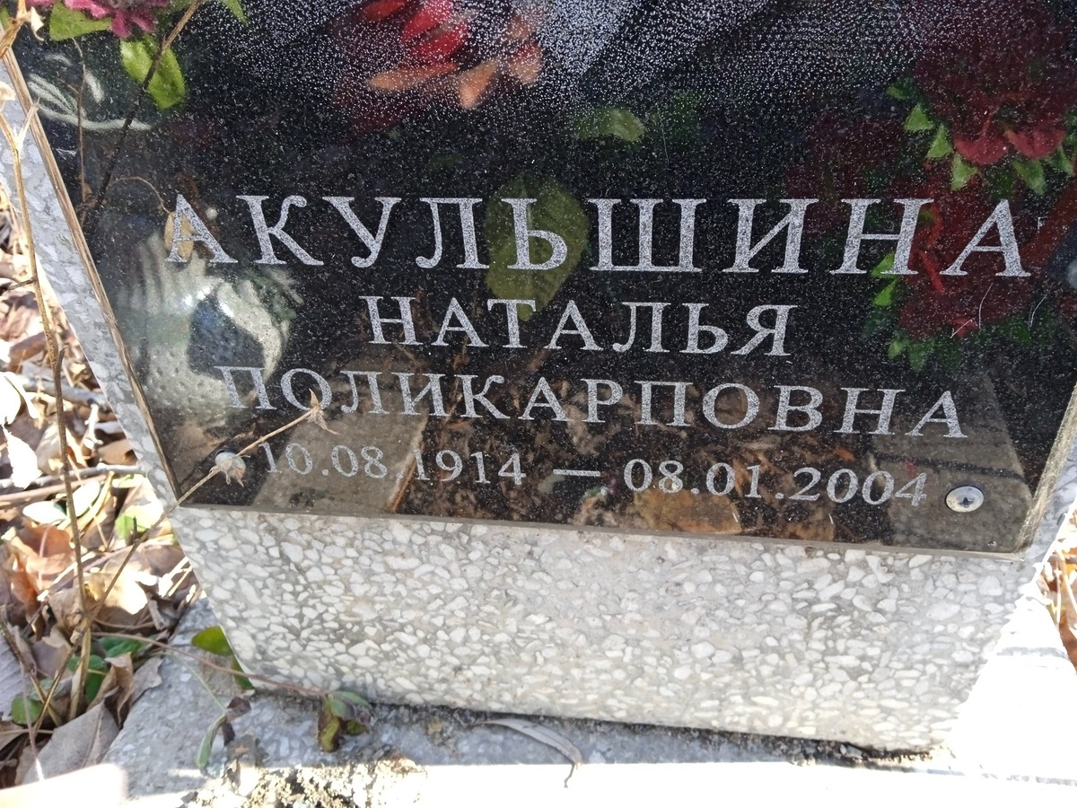 Акульшина Наталья Поликарповна