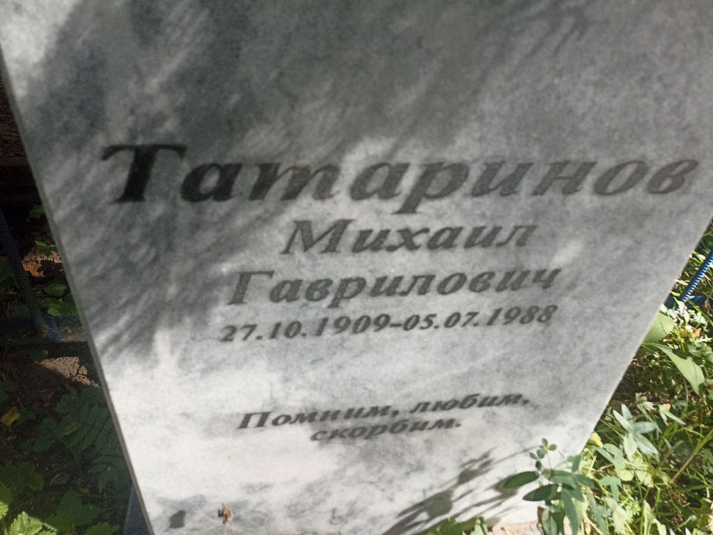 Татаринов Михаил Гаврилович