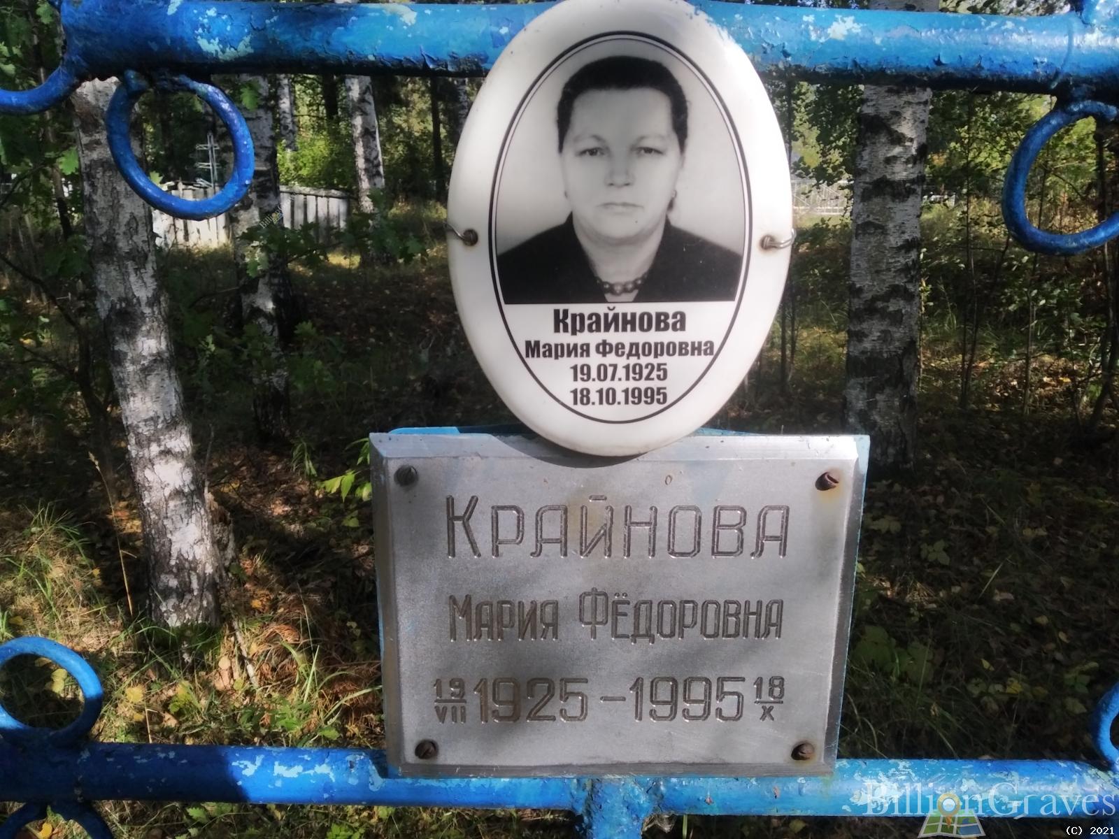 Крайнова Мария Фёдоровна