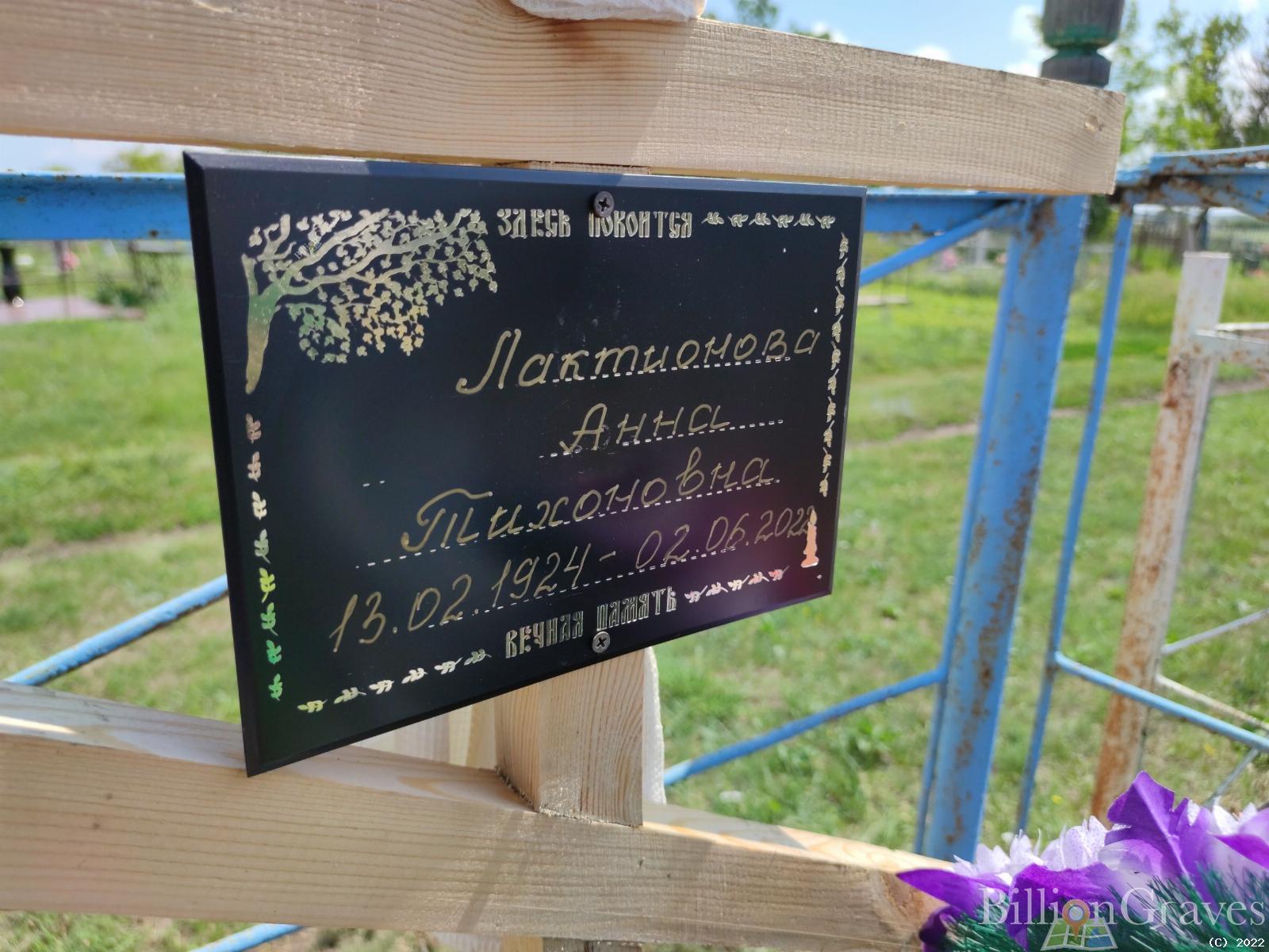 Лактионова Анна Тихоновна