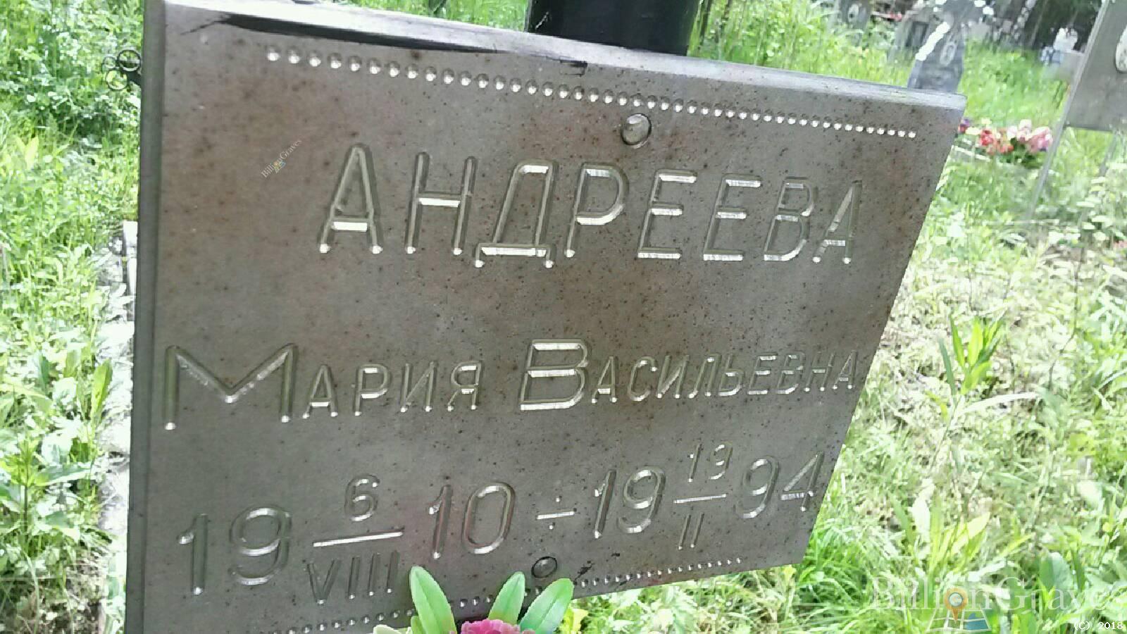 андреева мария васильевна