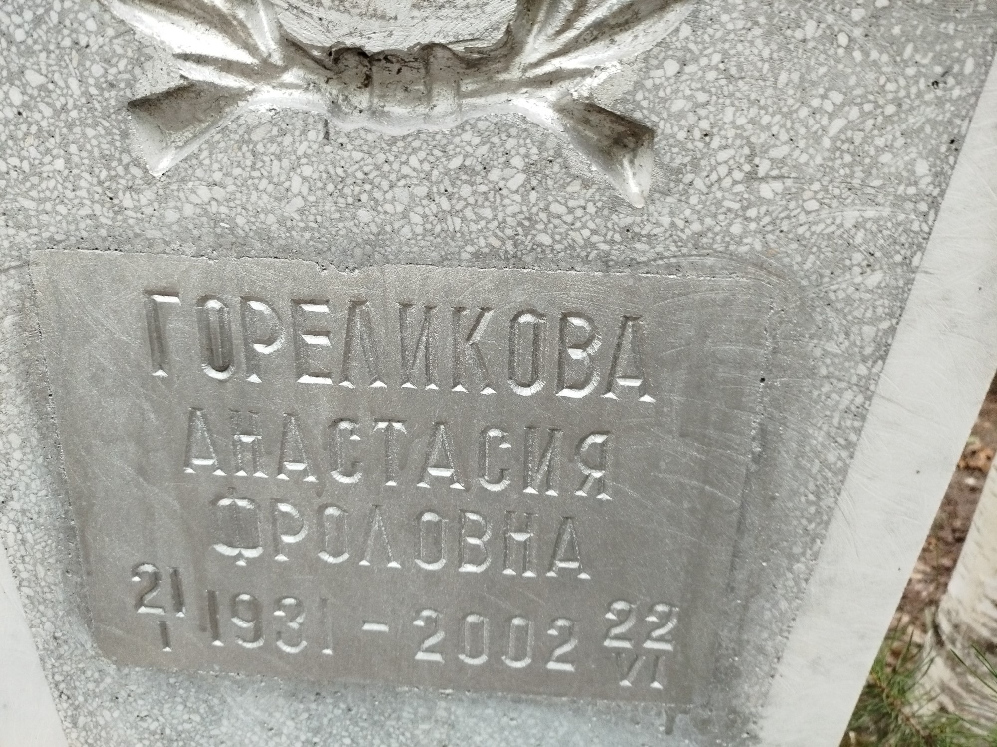 Гореликова Анастасия Фроловна