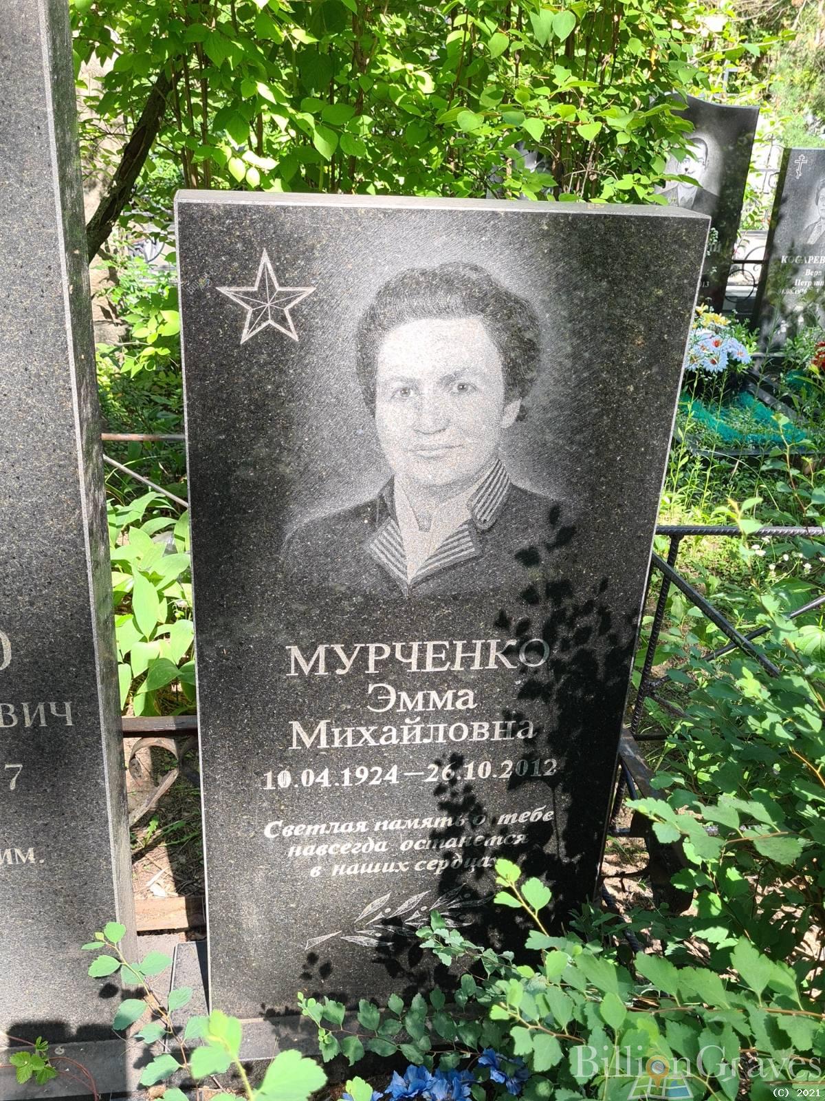 Мурченко Эмма Михайловна