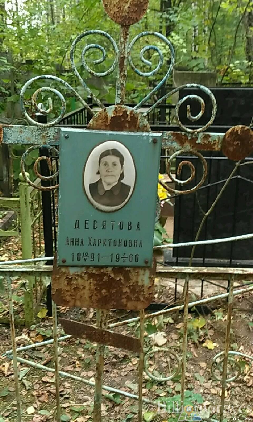 Десятова Анна Харитоновна