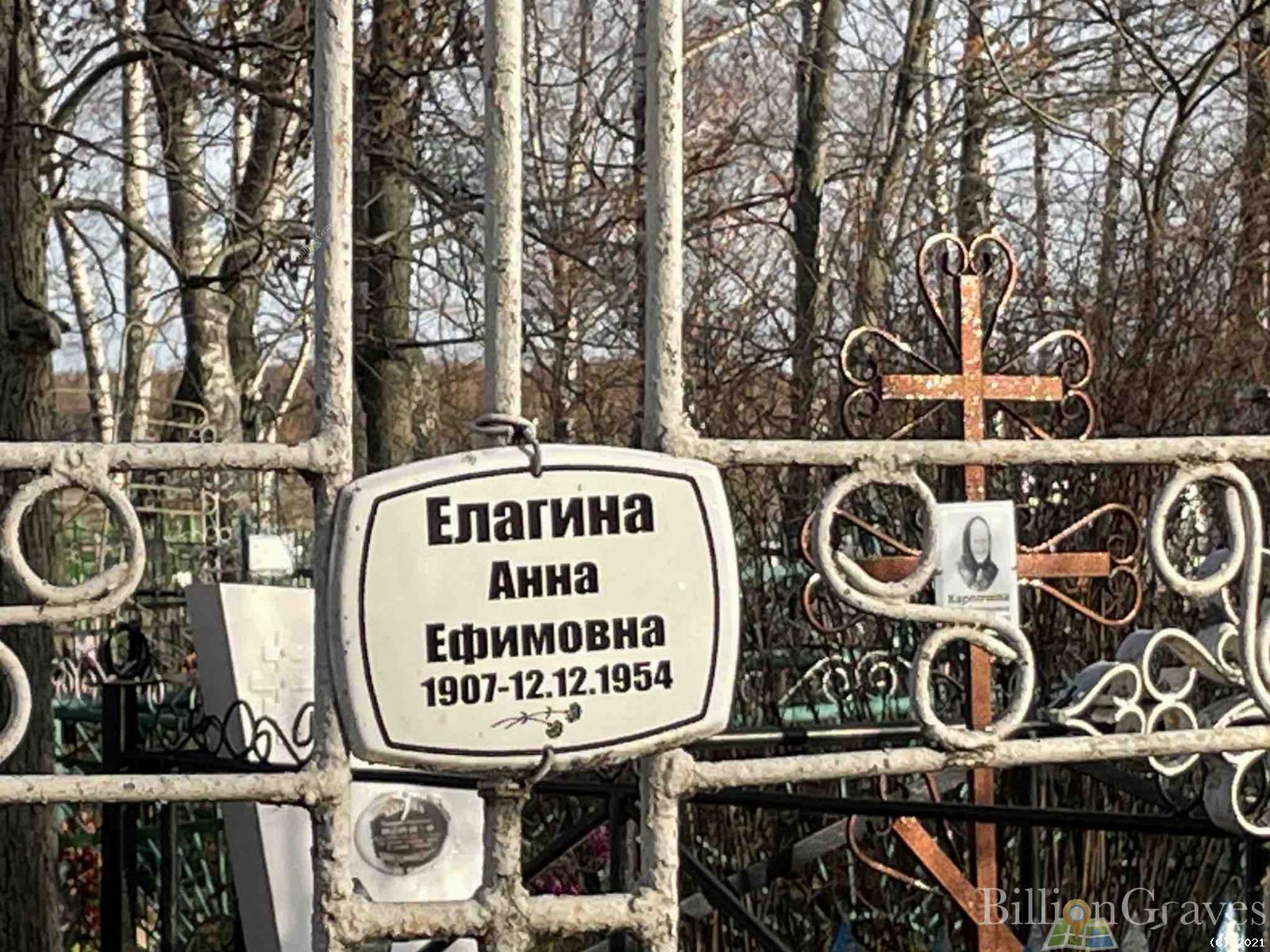 Елагина Анна Ефимовна