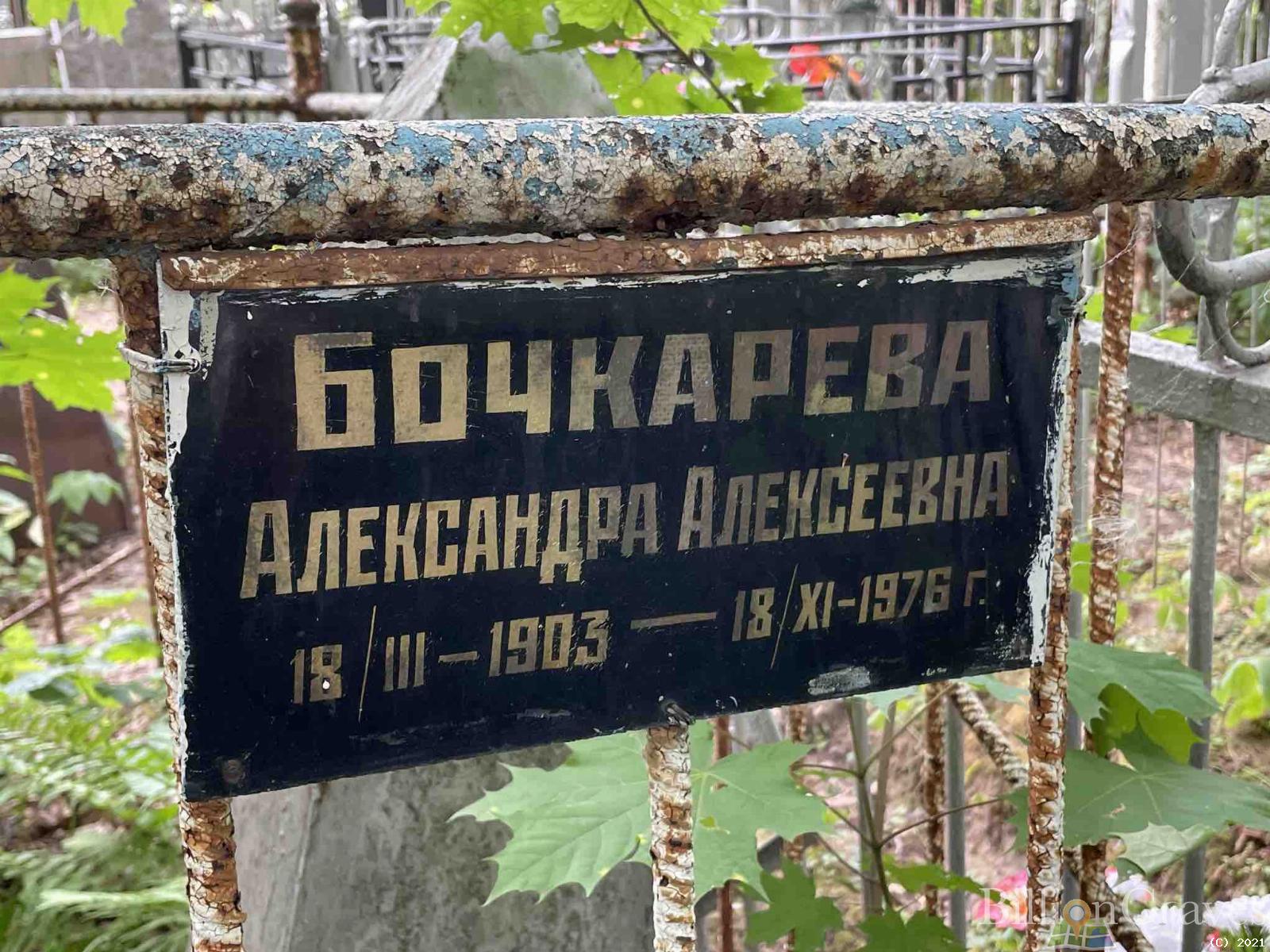 Бочкарева Александра Алексеевна