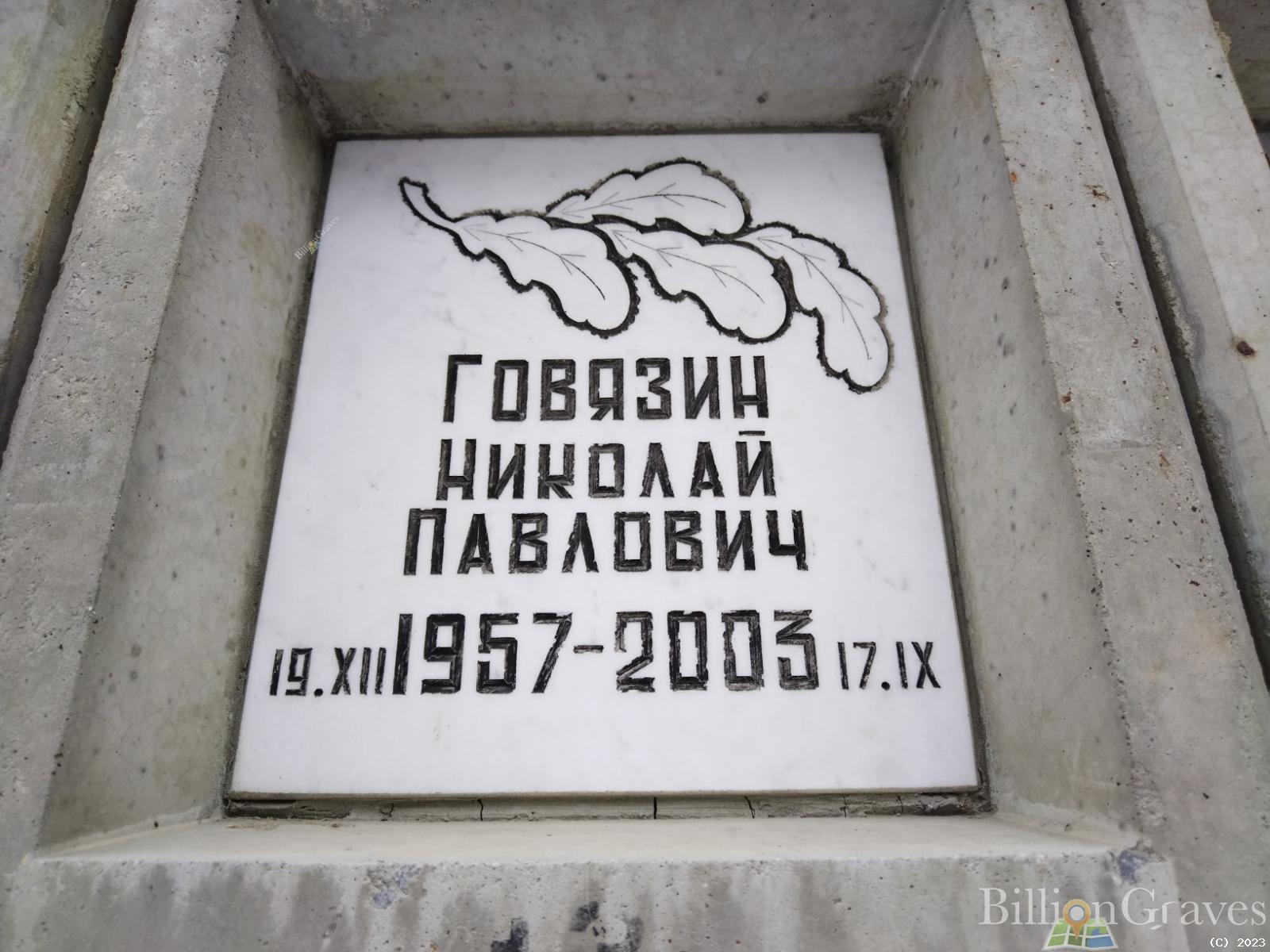 Говязин Николай Павлович