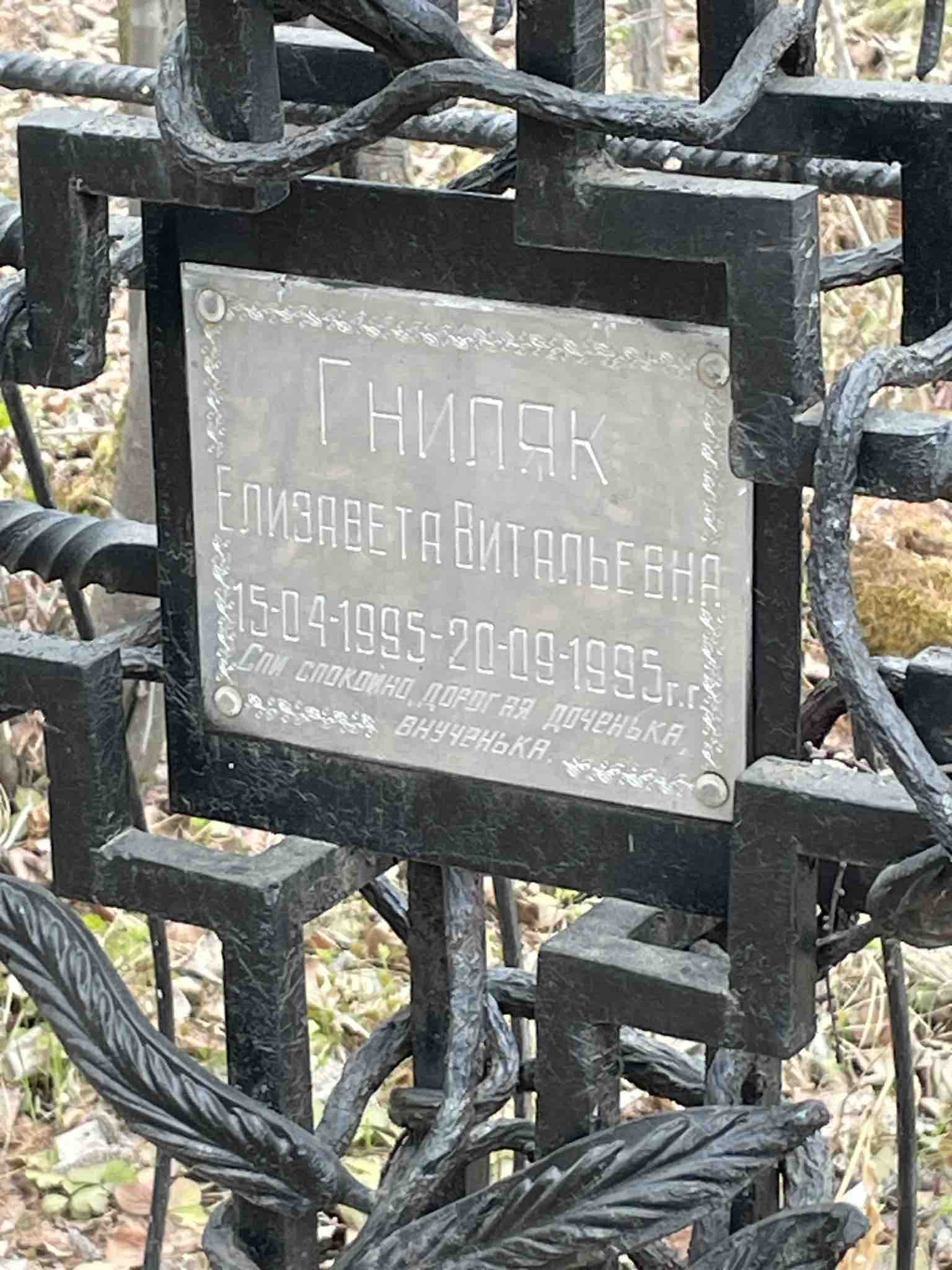 Гниляк Елизавета Витальевна