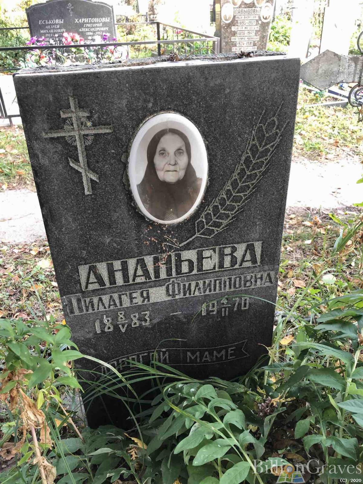 Ананьева Пилагея Филипповна